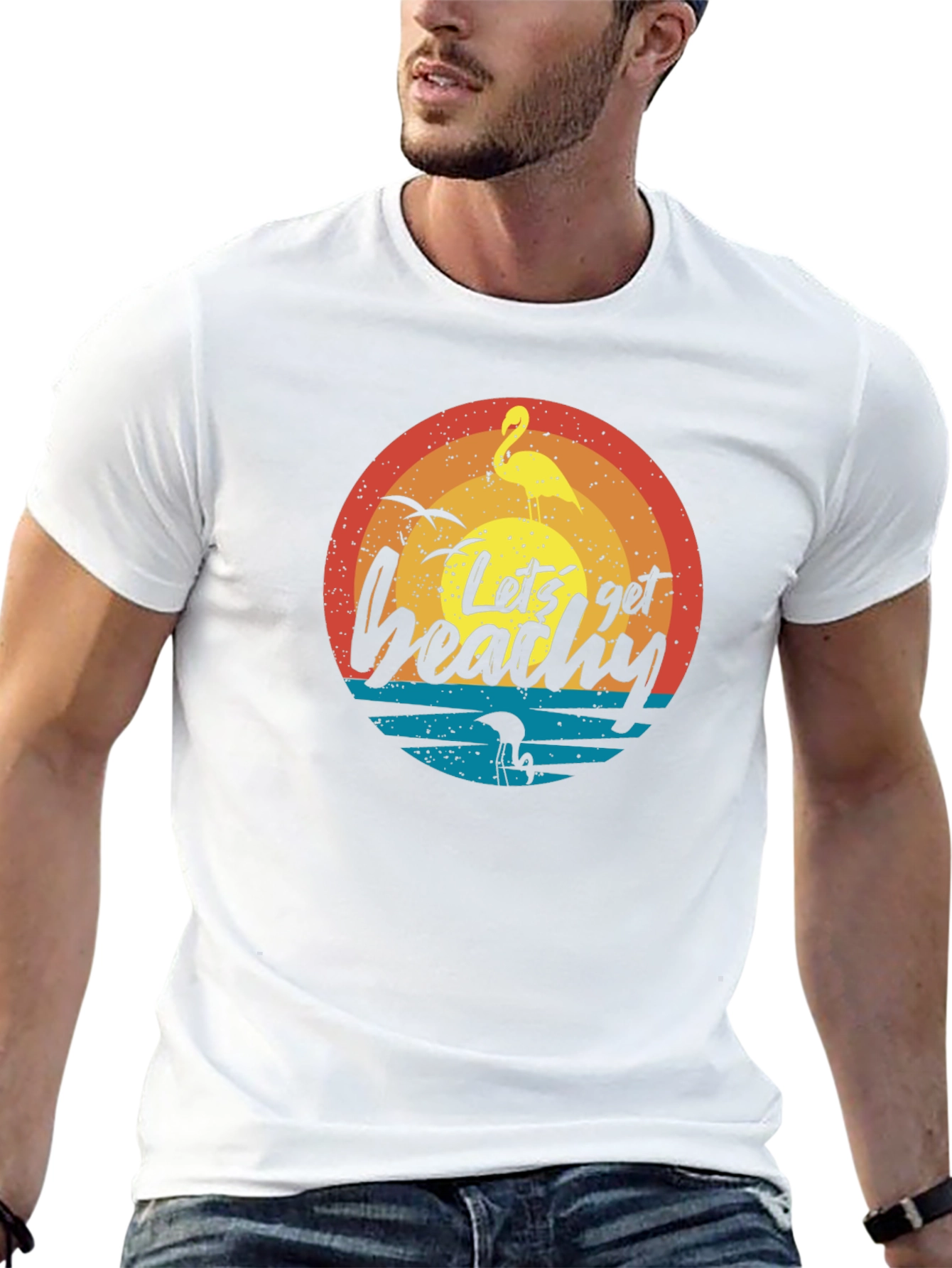 Lets Get Beachy Black T-Shirt
