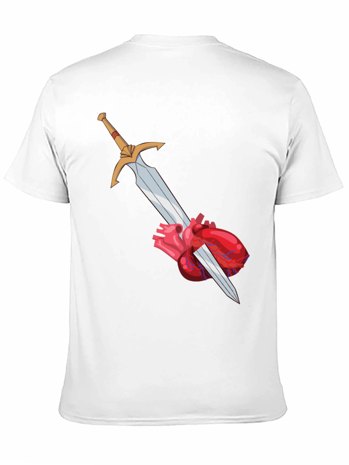 Heart & Sword Graphic Tee - Black T-Shirt