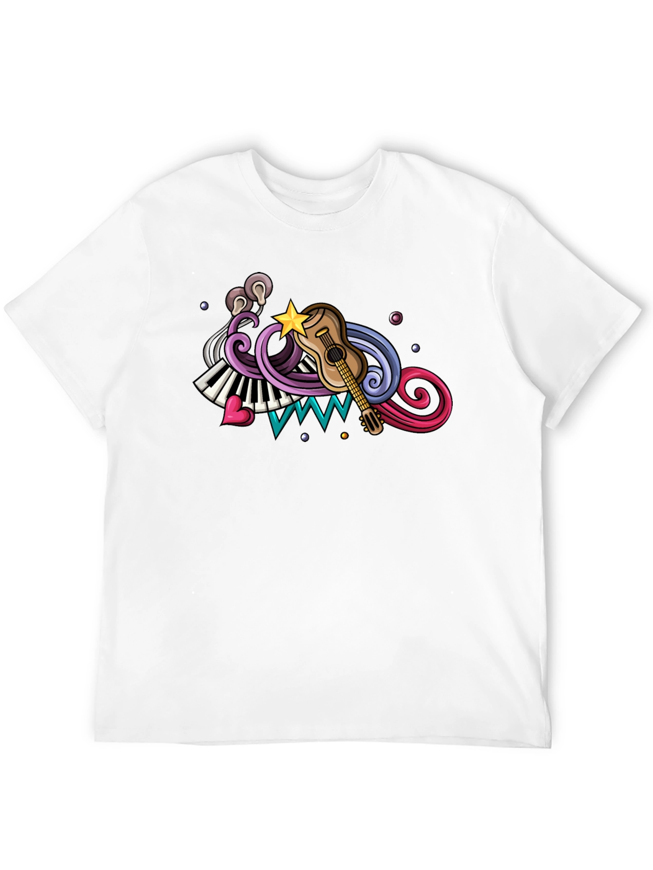 Music Inspired Graphic Tee - Black
