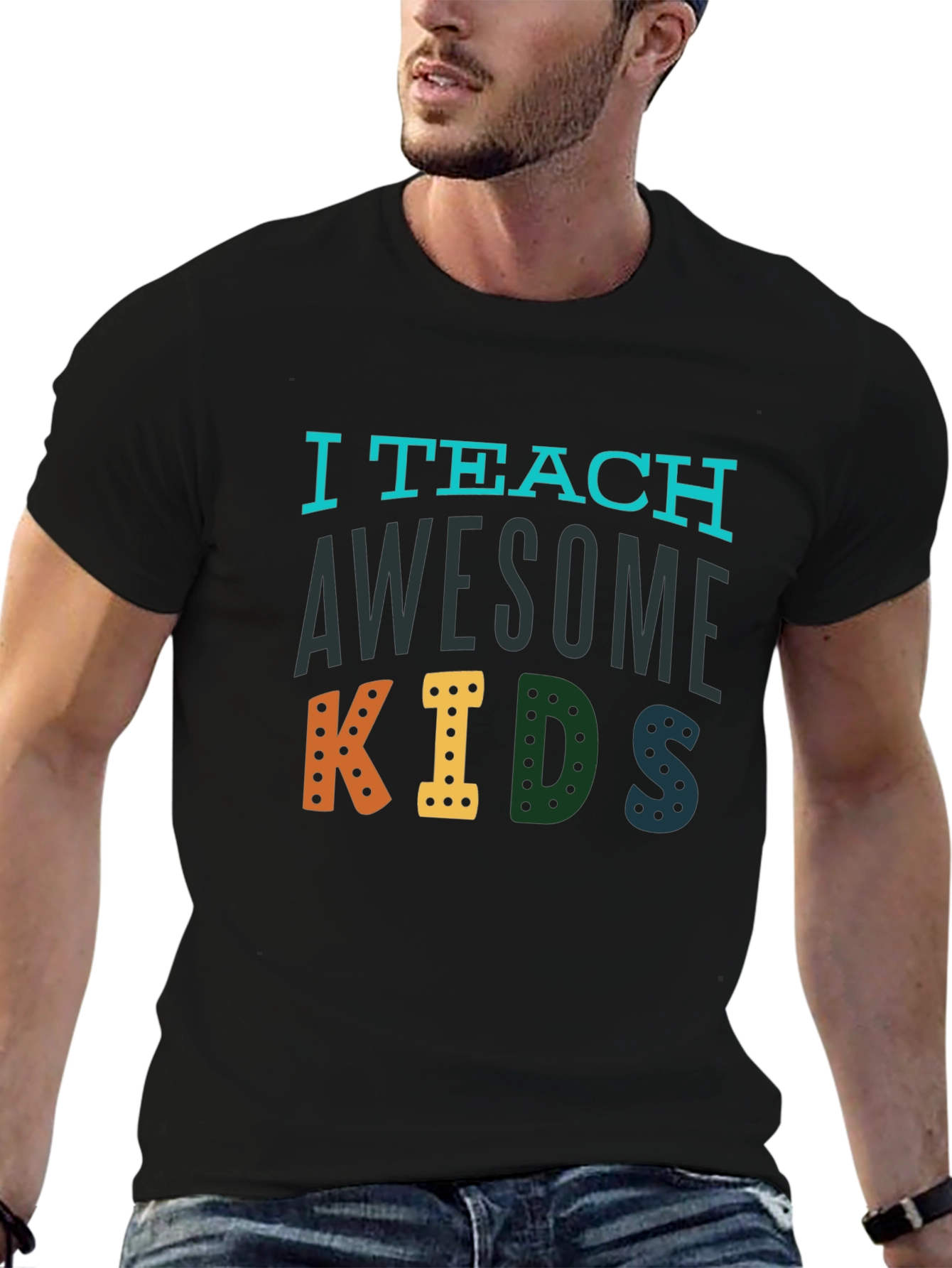 I Teach Awesome Kids Graphic Tee - Teacher Appreciation