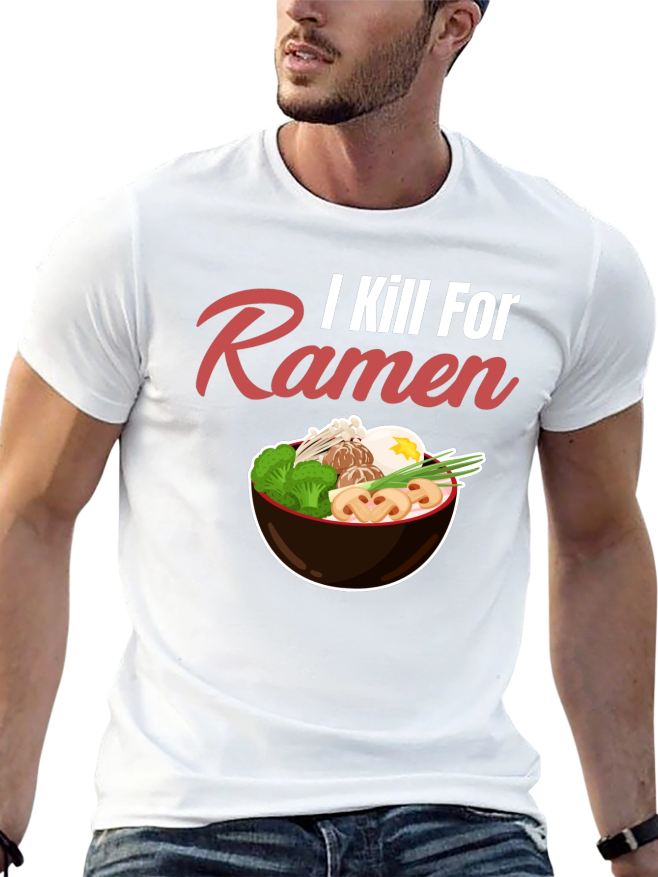 I Kill For Ramen Funny T-Shirt