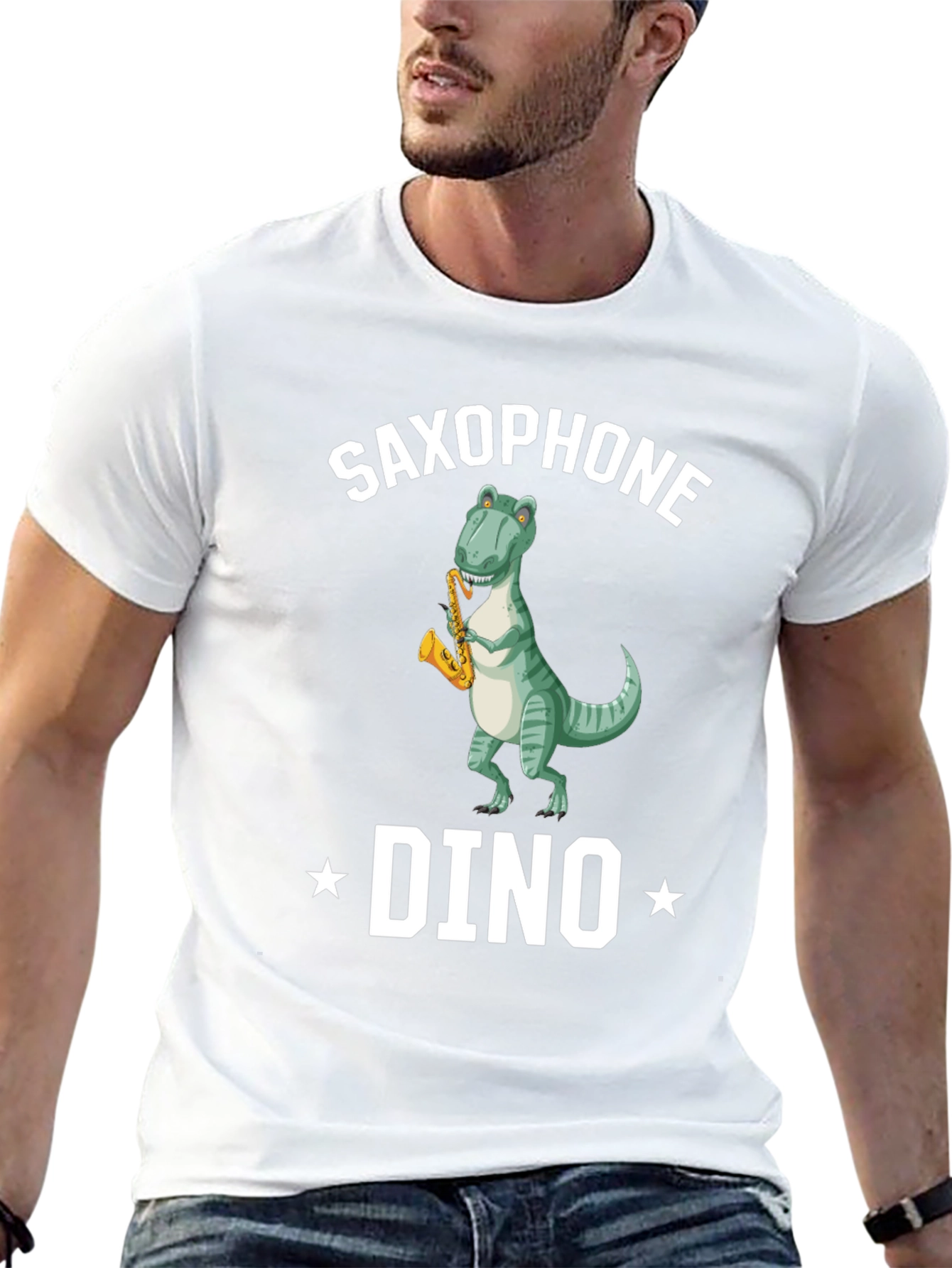Saxophone Dino T-Shirt