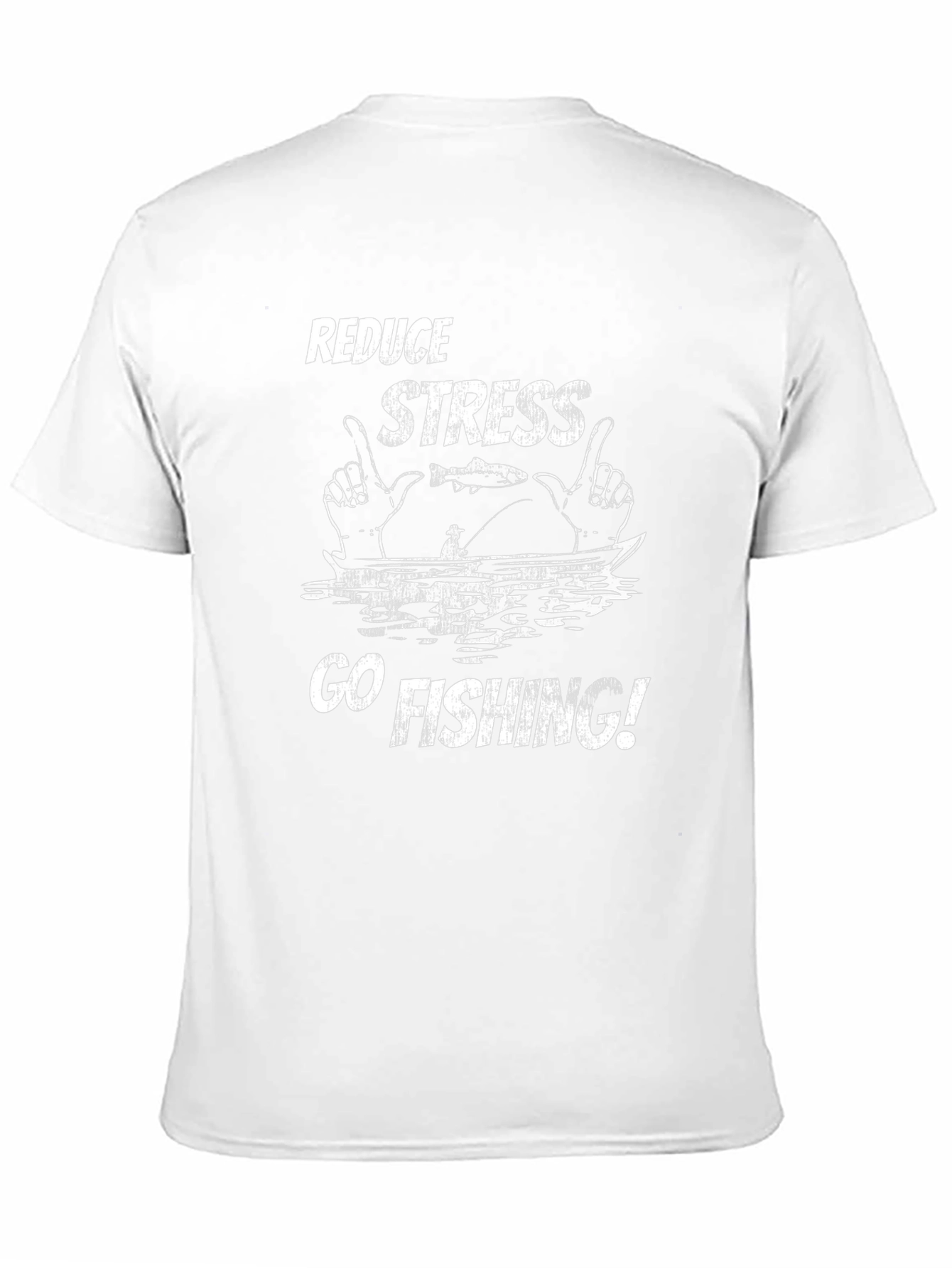 Reduce Stress Go Fishing Mens T-Shirt
