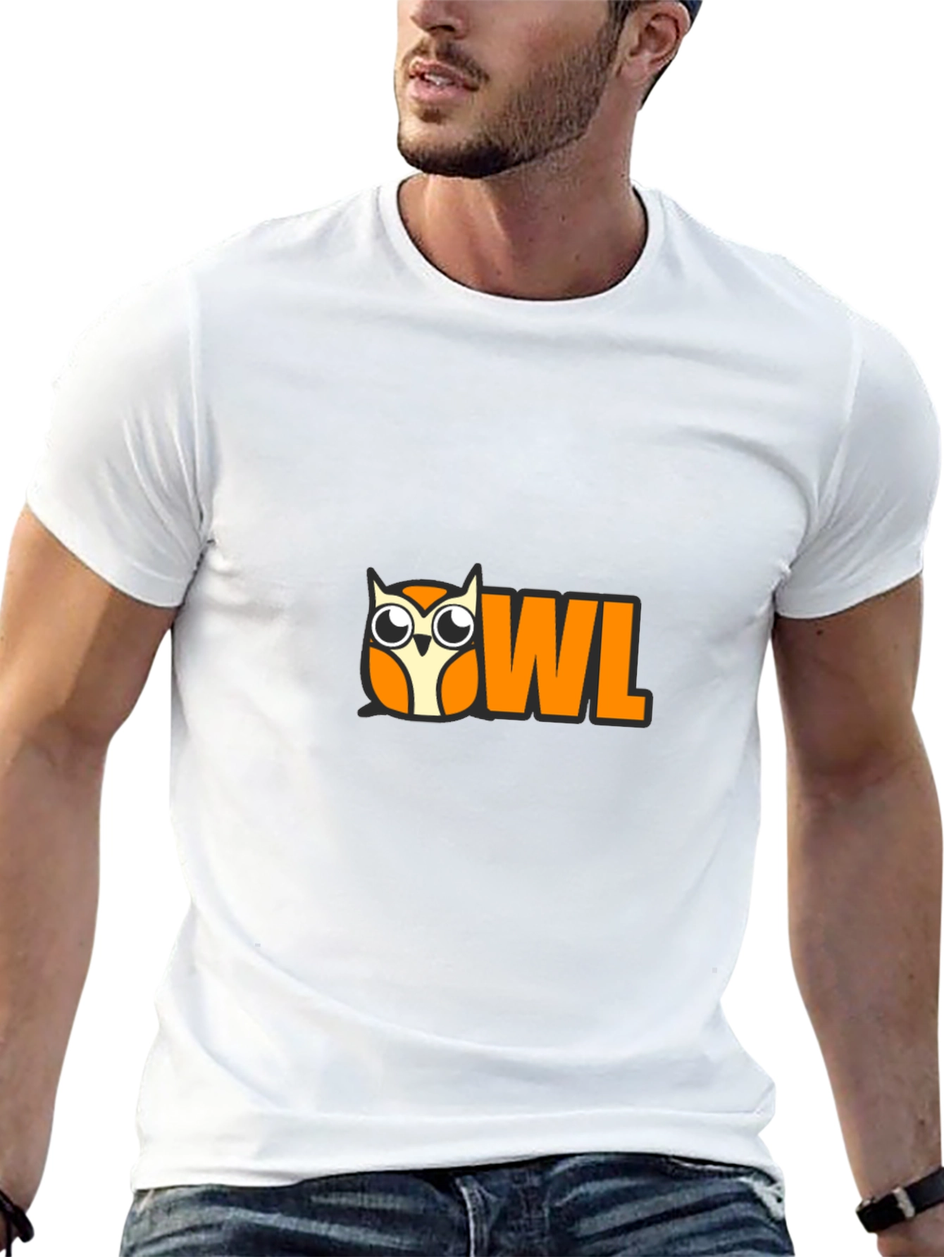 Owl Graphic Black T-Shirt