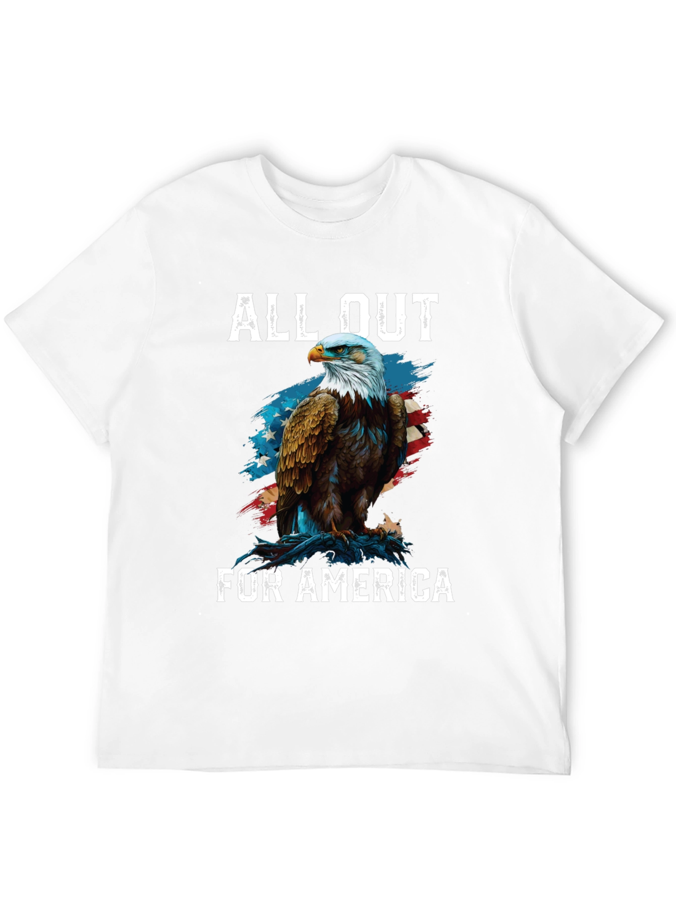 All Out for America Eagle Patriotic T-Shirt