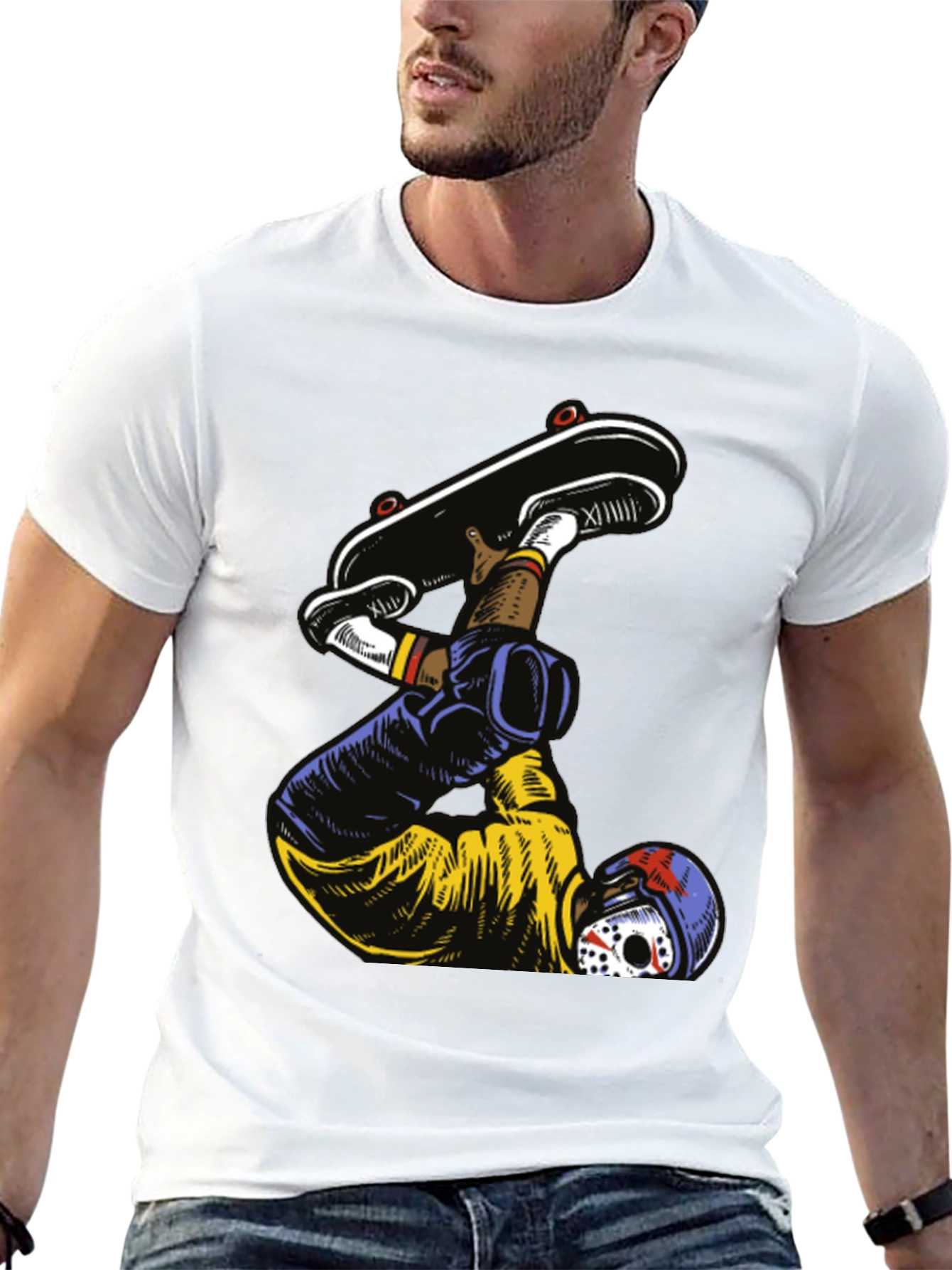 Skater Graphic Tee - Mens Black T-Shirt