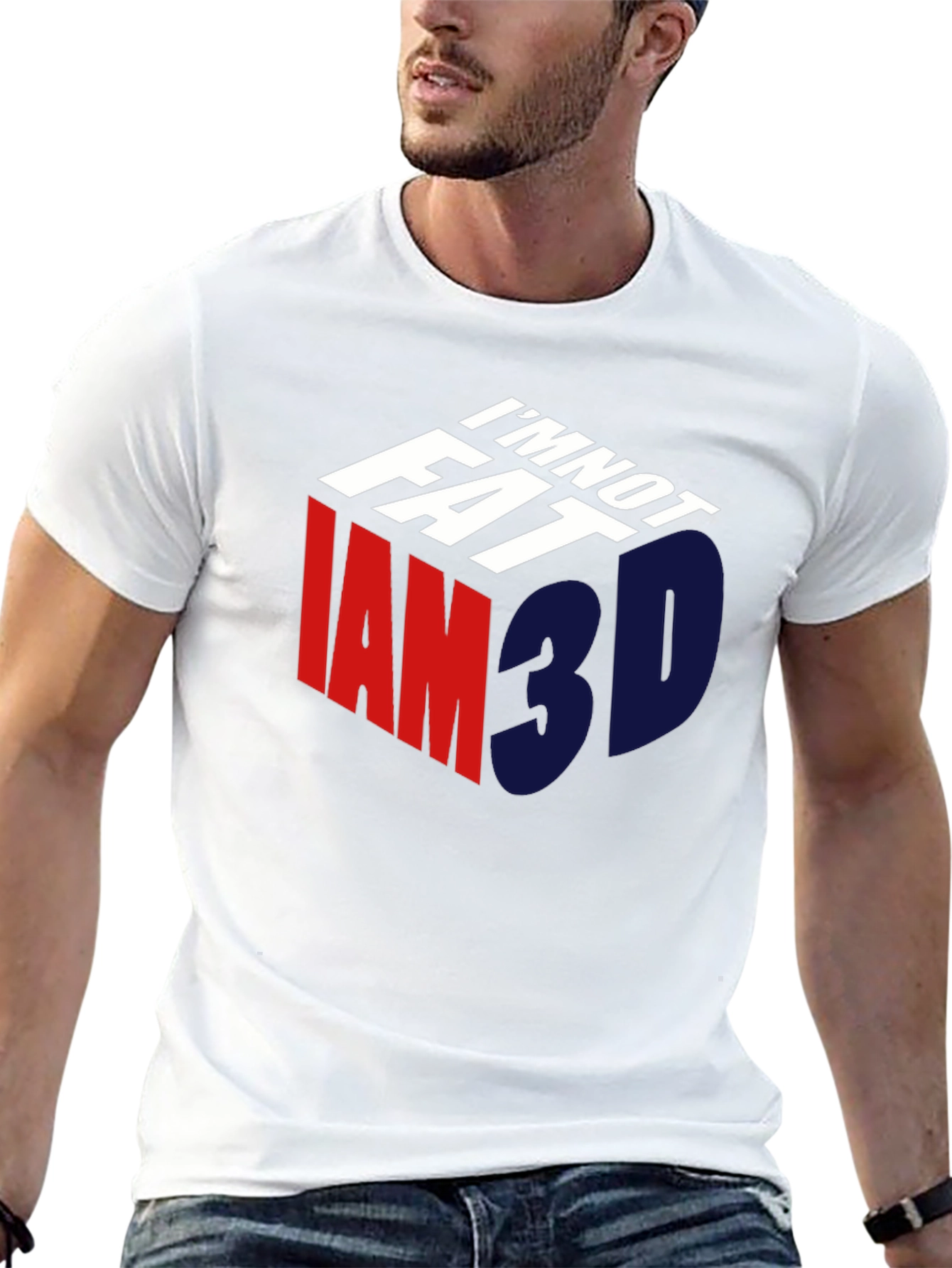 Im Not Fat Im 3D T-Shirt
