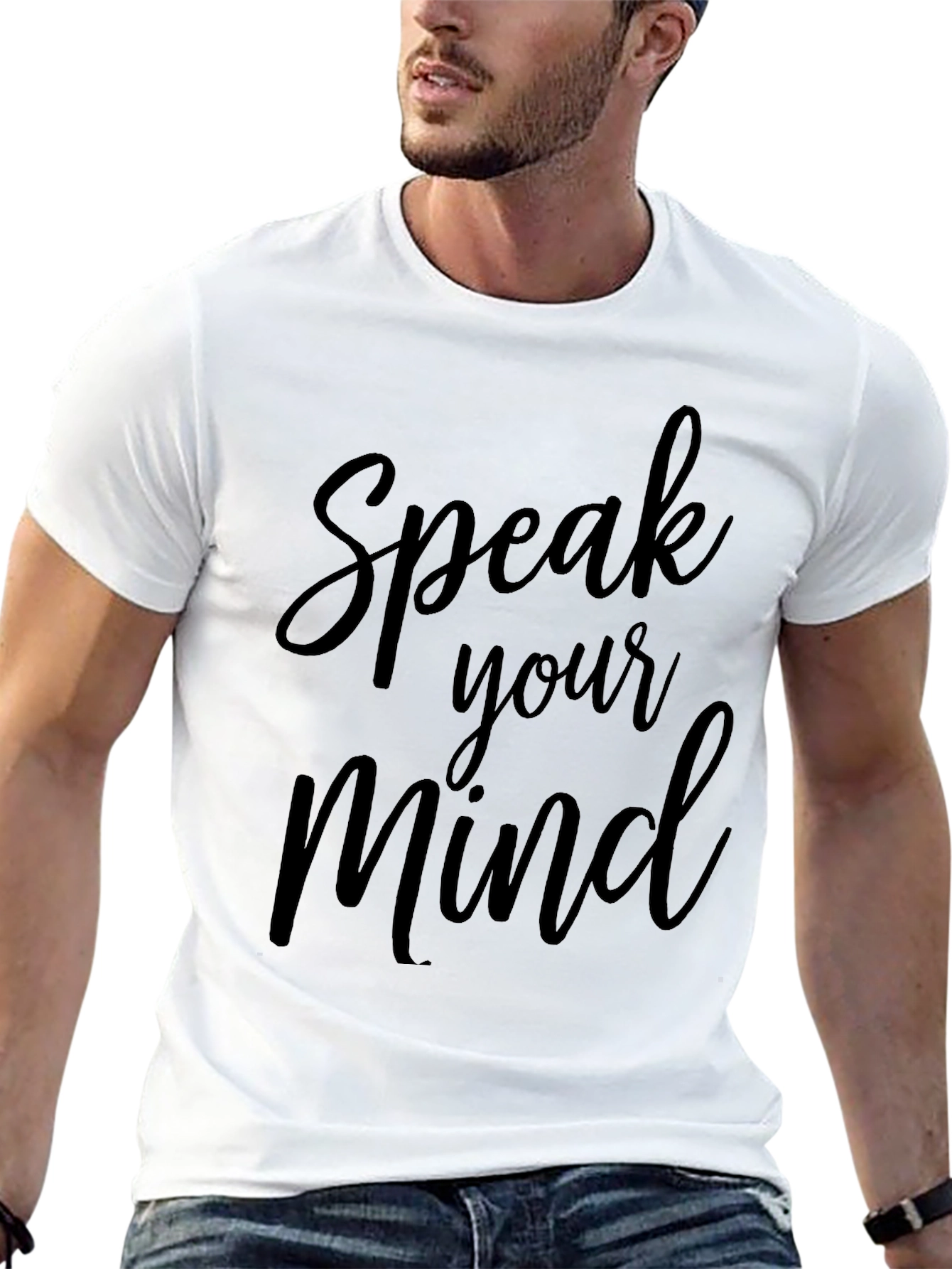 Speak Your Mind Black Graphic Tee