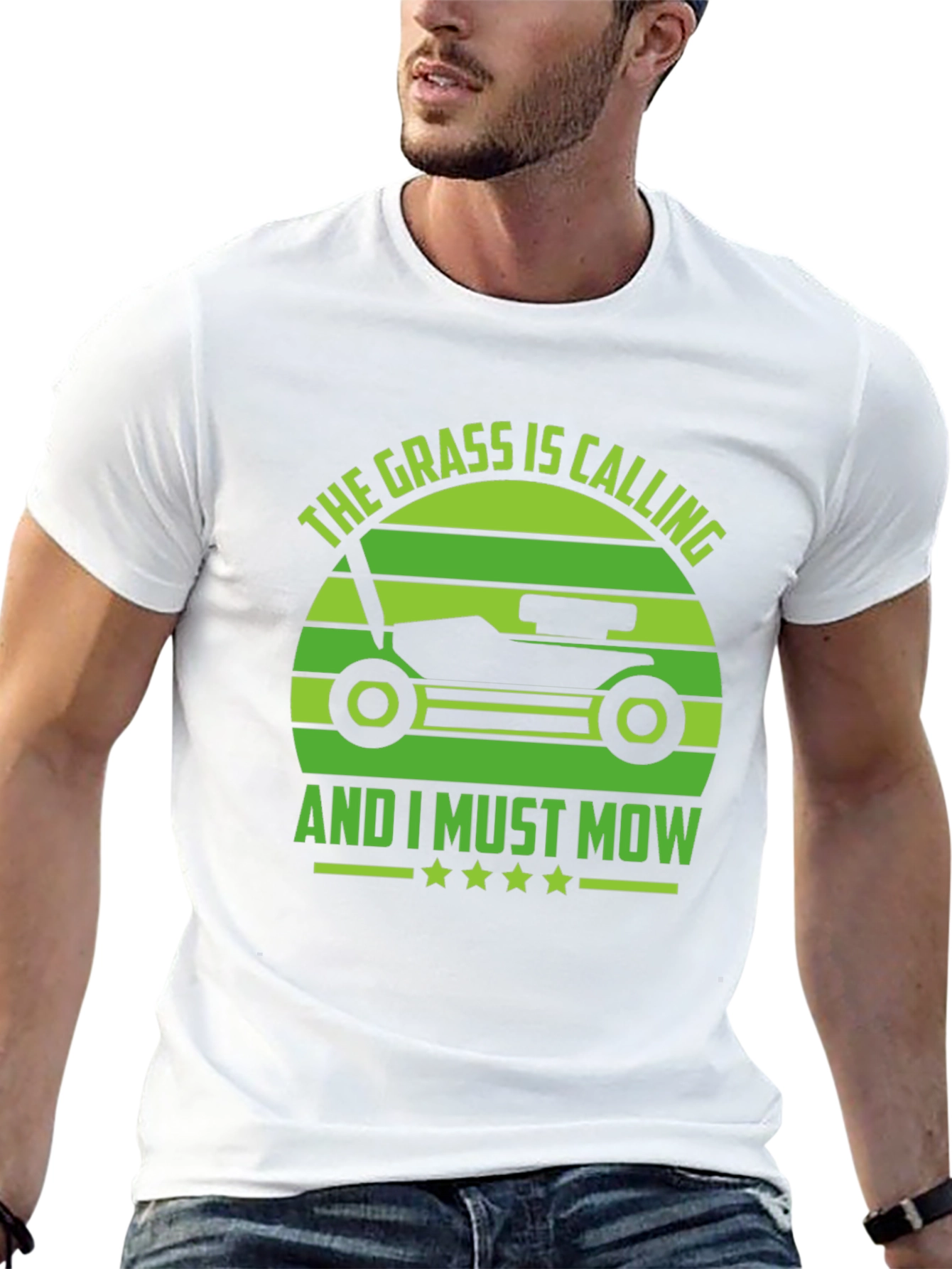 Grass Calling T-Shirt - Lawn Mowing Humor