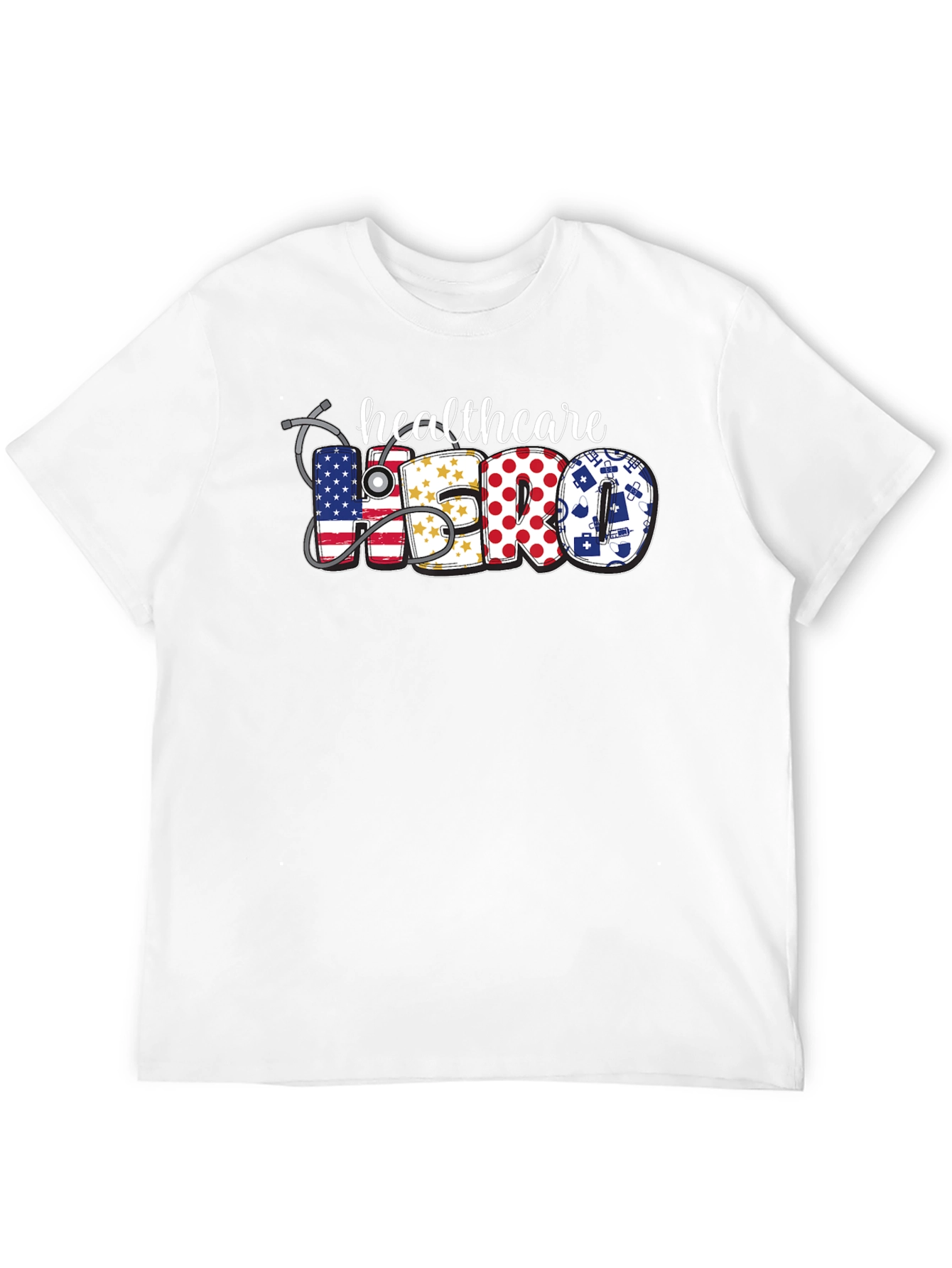 Healthcare Hero Graphic T-Shirt - Unisex Black Tee