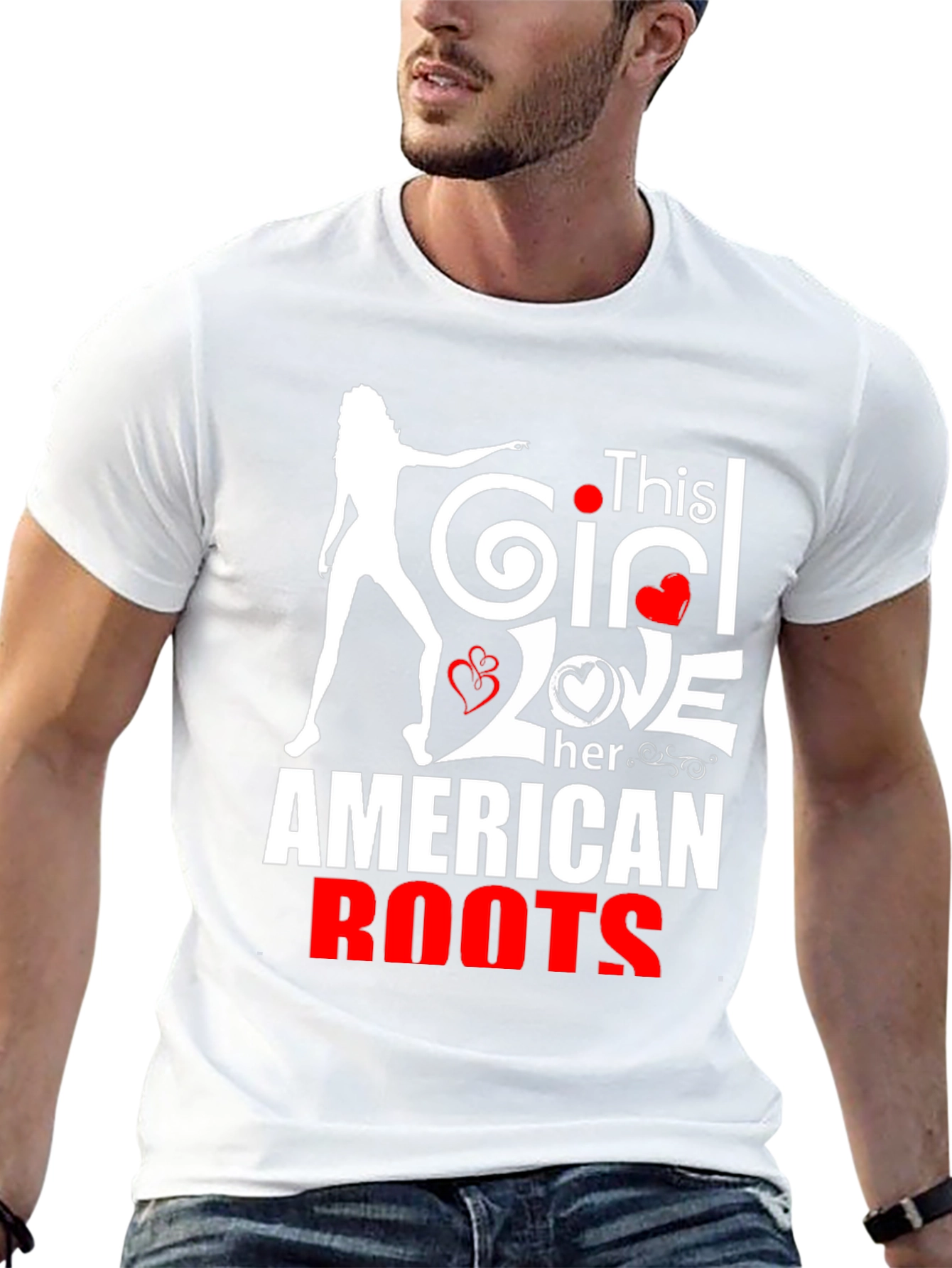 This Girl Loves Her American Roots T-Shirt