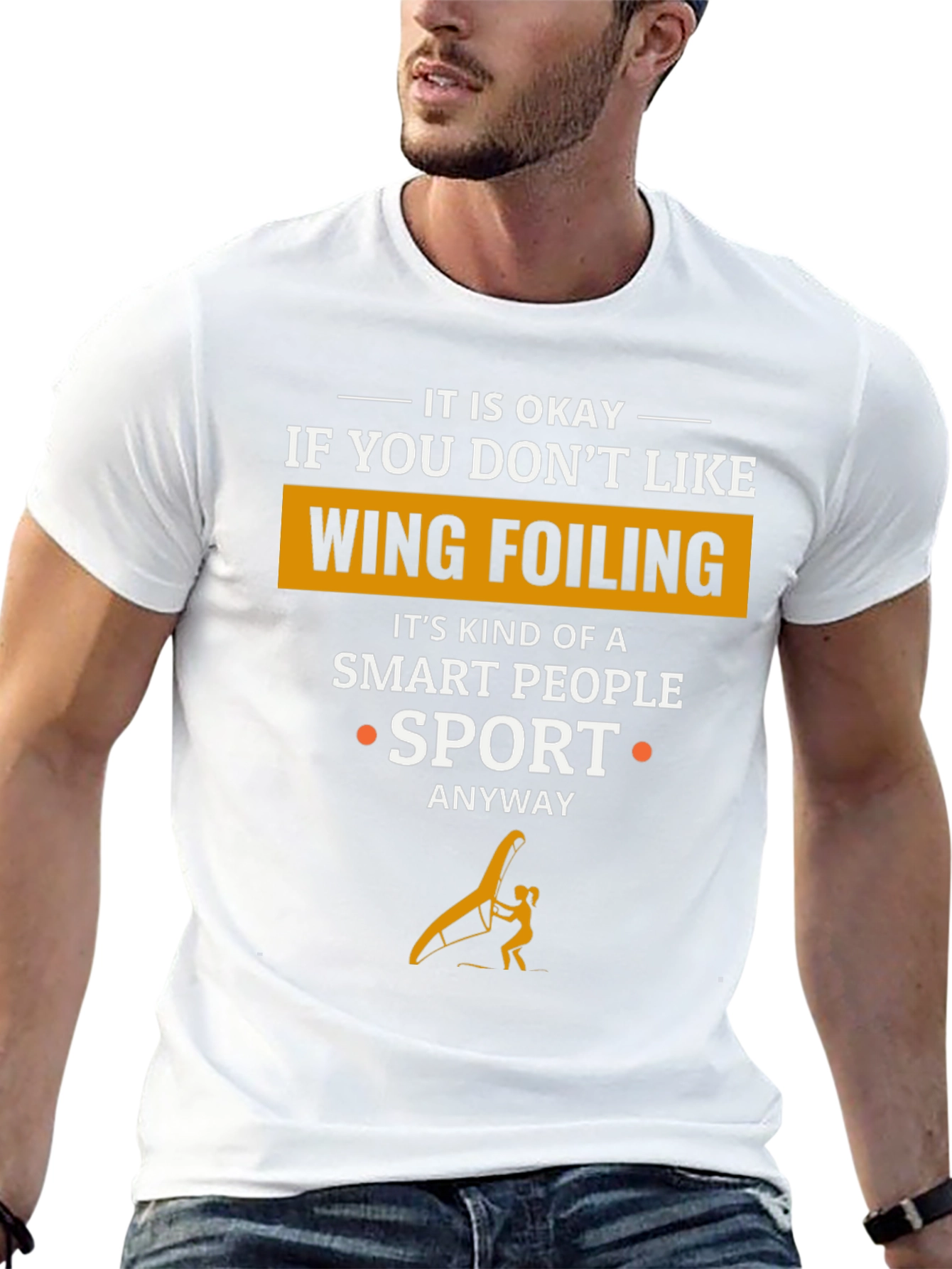 Wing Foiling Smart People Sport T-Shirt