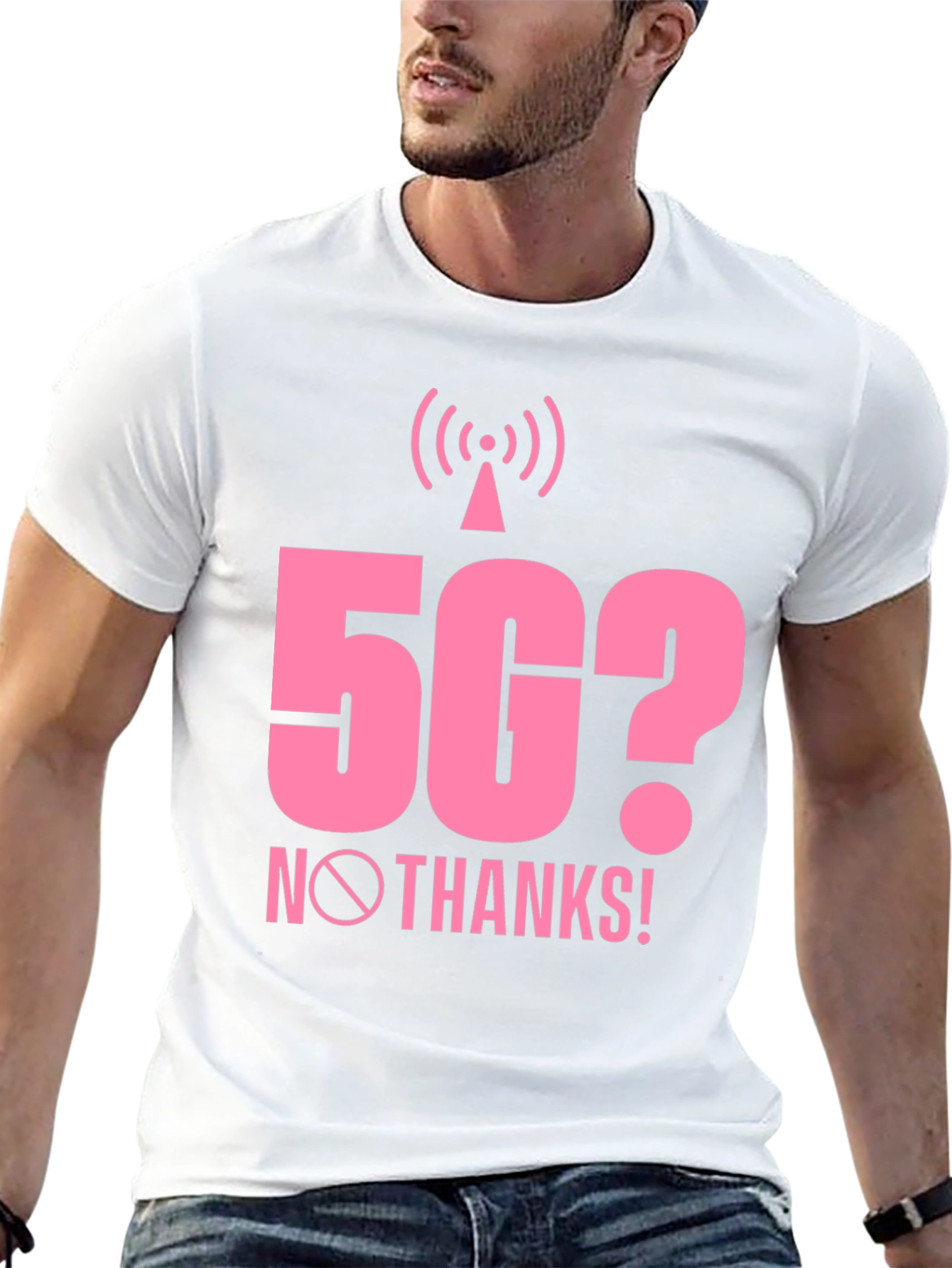 5G? No Thanks! Graphic Tee - Black