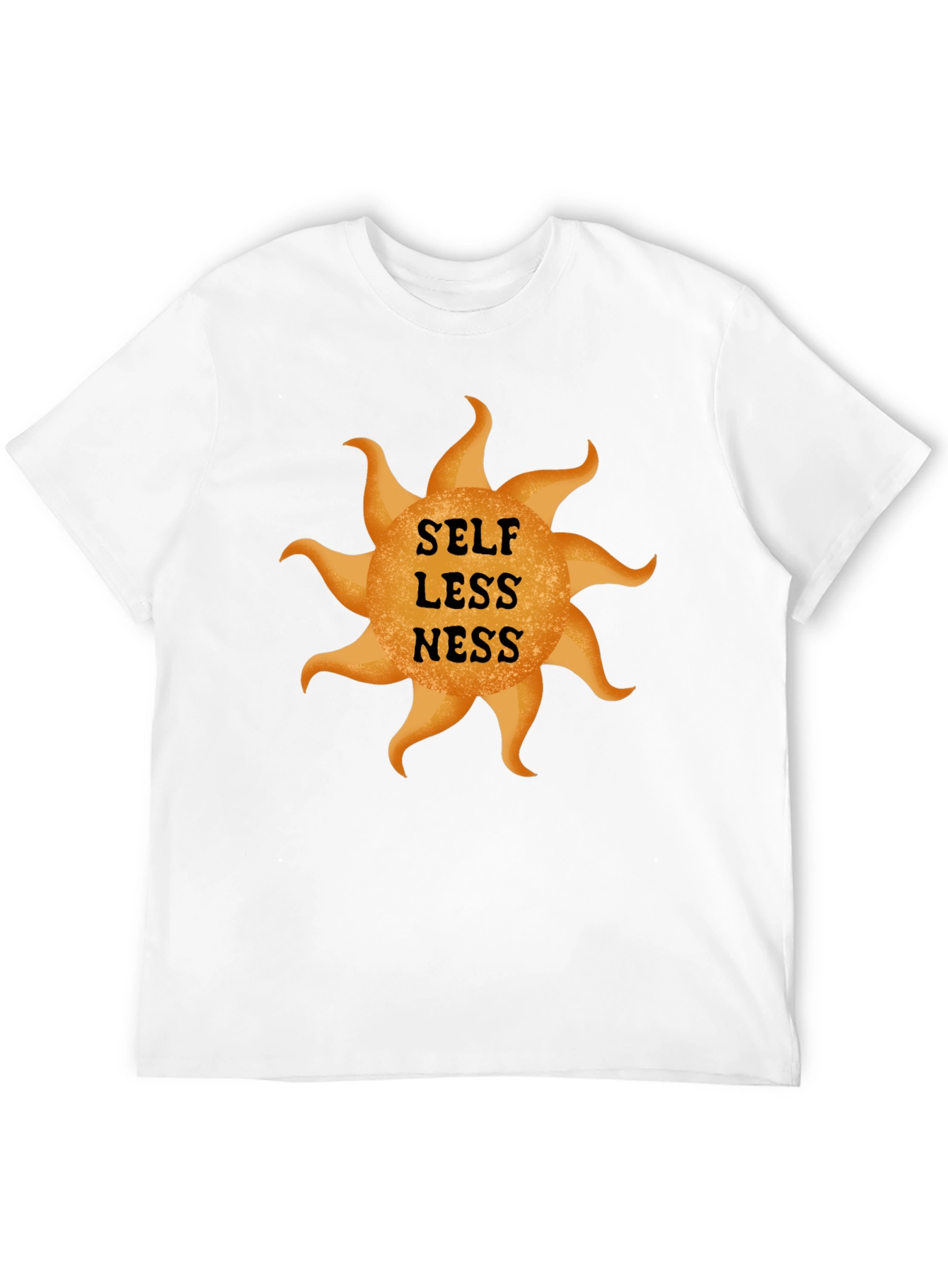 Selflessness Graphic Print Black T-Shirt