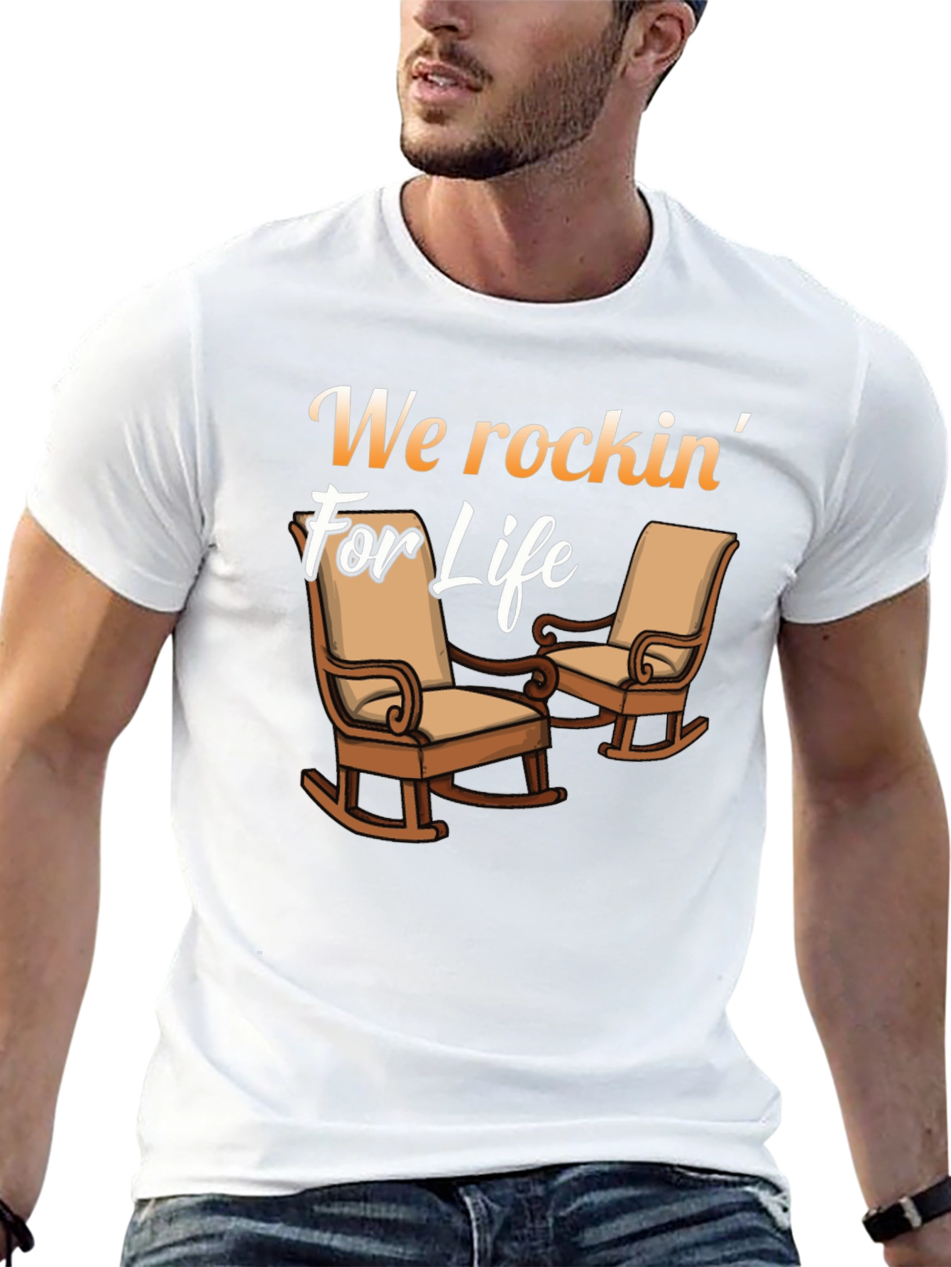 We Rockin For Life Black T-Shirt