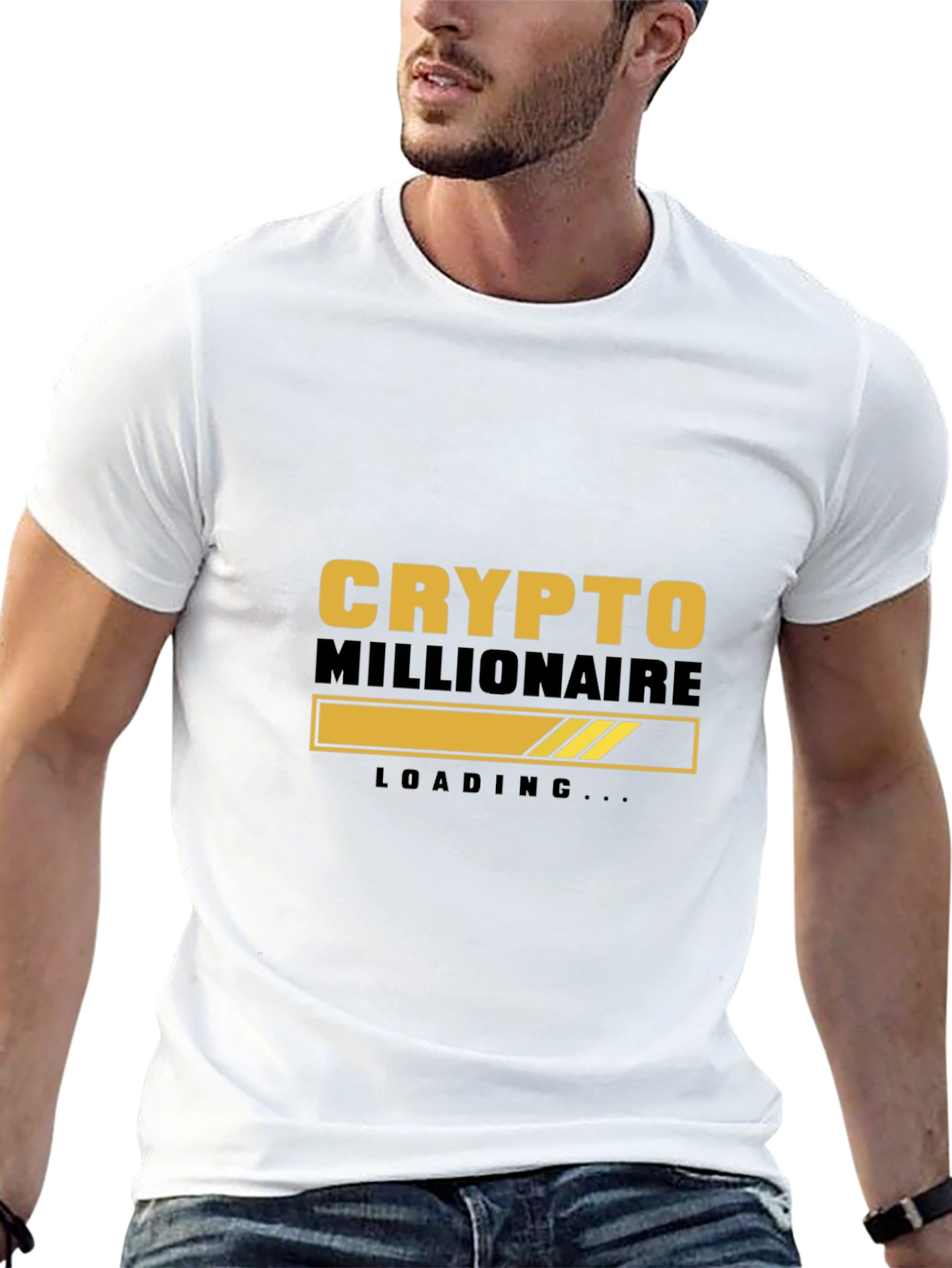Crypto Millionaire Loading Black T-Shirt