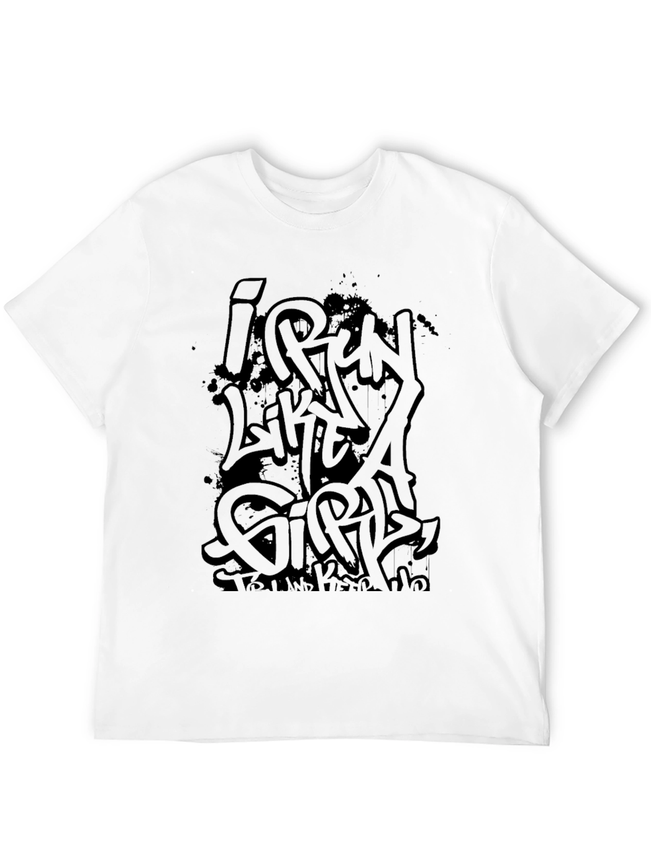I Run Like a Girl Black T-Shirt