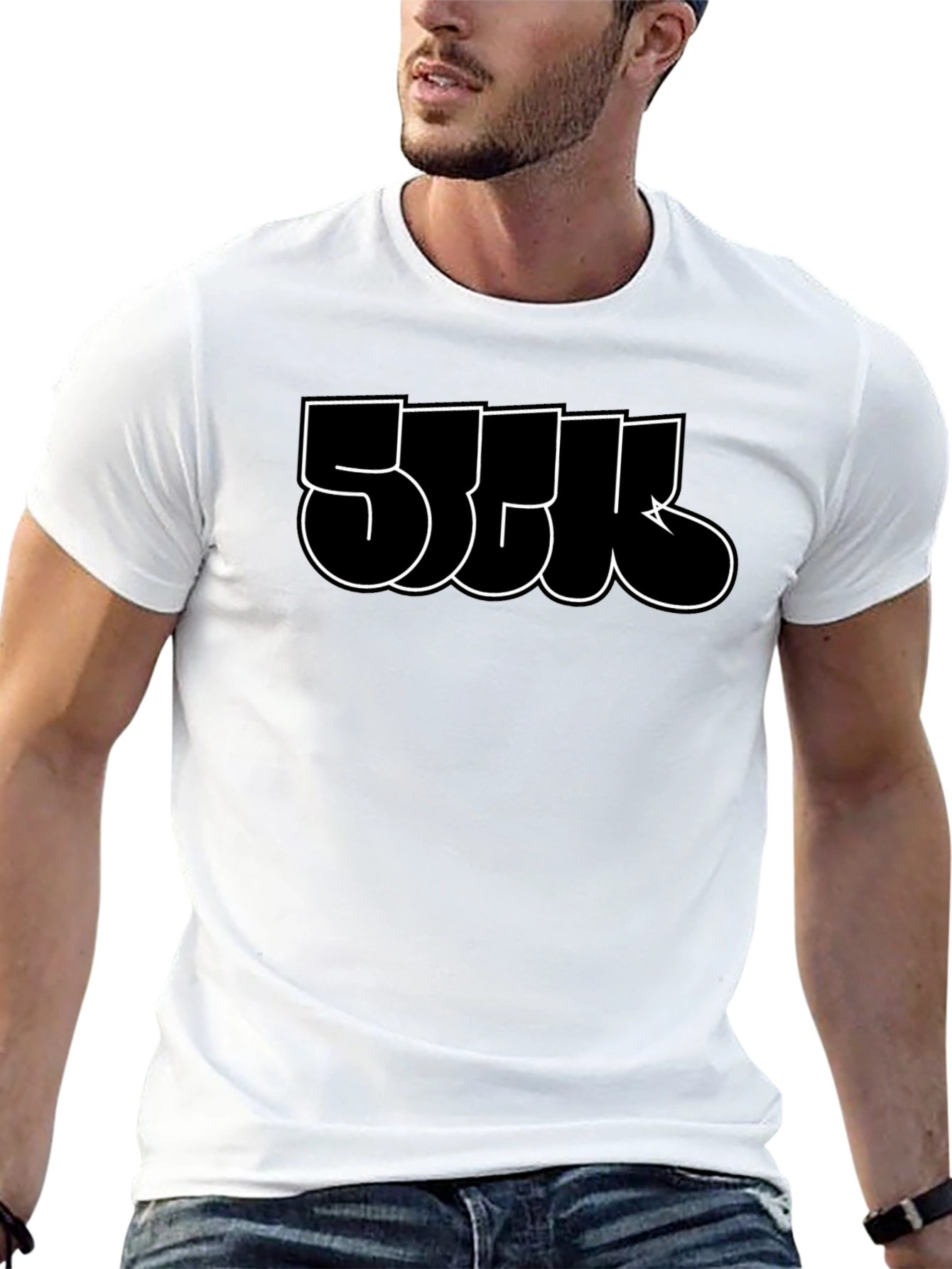 Bold Graffiti Style Graphic Tee