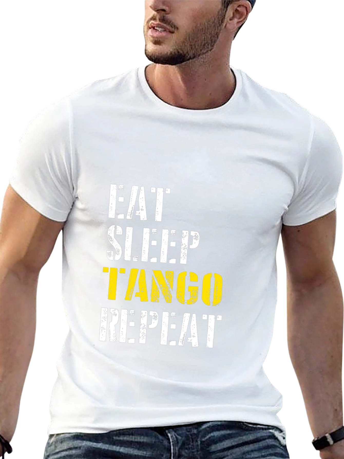 Eat Sleep Tango Repeat Black T-Shirt