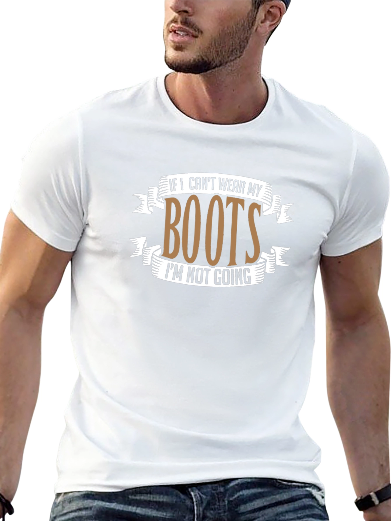Boots Graphic Tee - Country Style Black T-Shirt