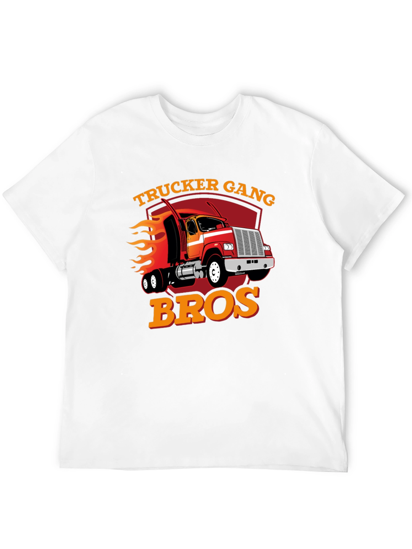Trucker Gang Bros T-Shirt - Black