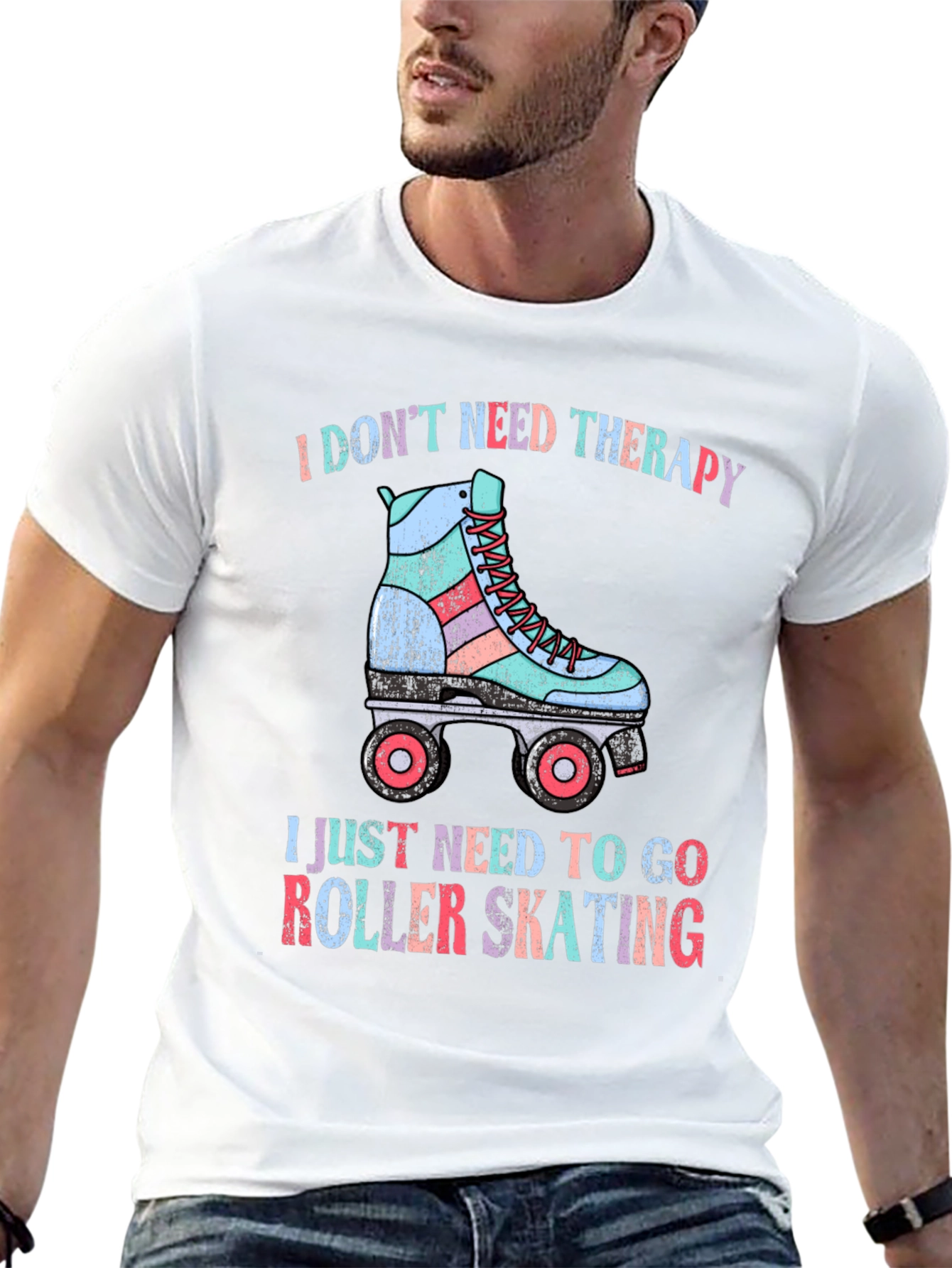 I Dont Need Therapy Roller Skating T-Shirt