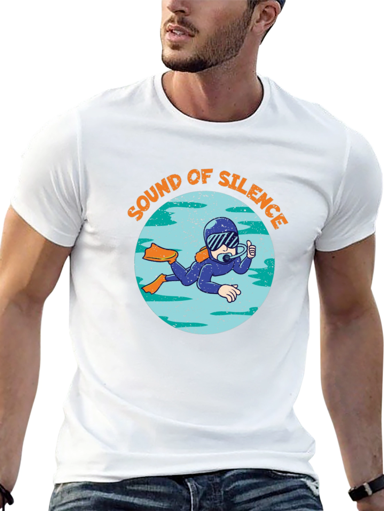 Sound of Silence Diver Graphic T-Shirt