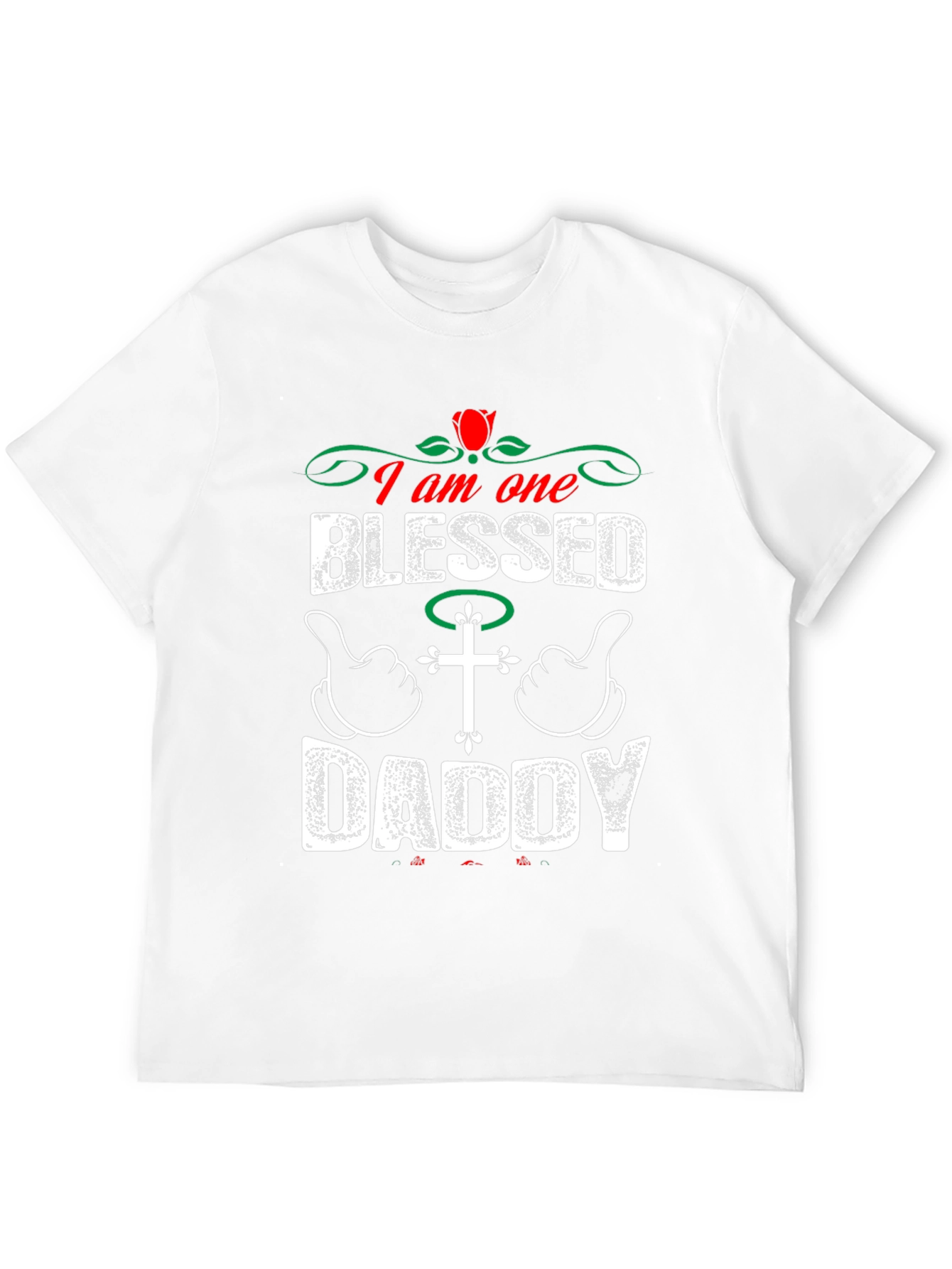 Blessed Daddy Graphic T-Shirt - Black