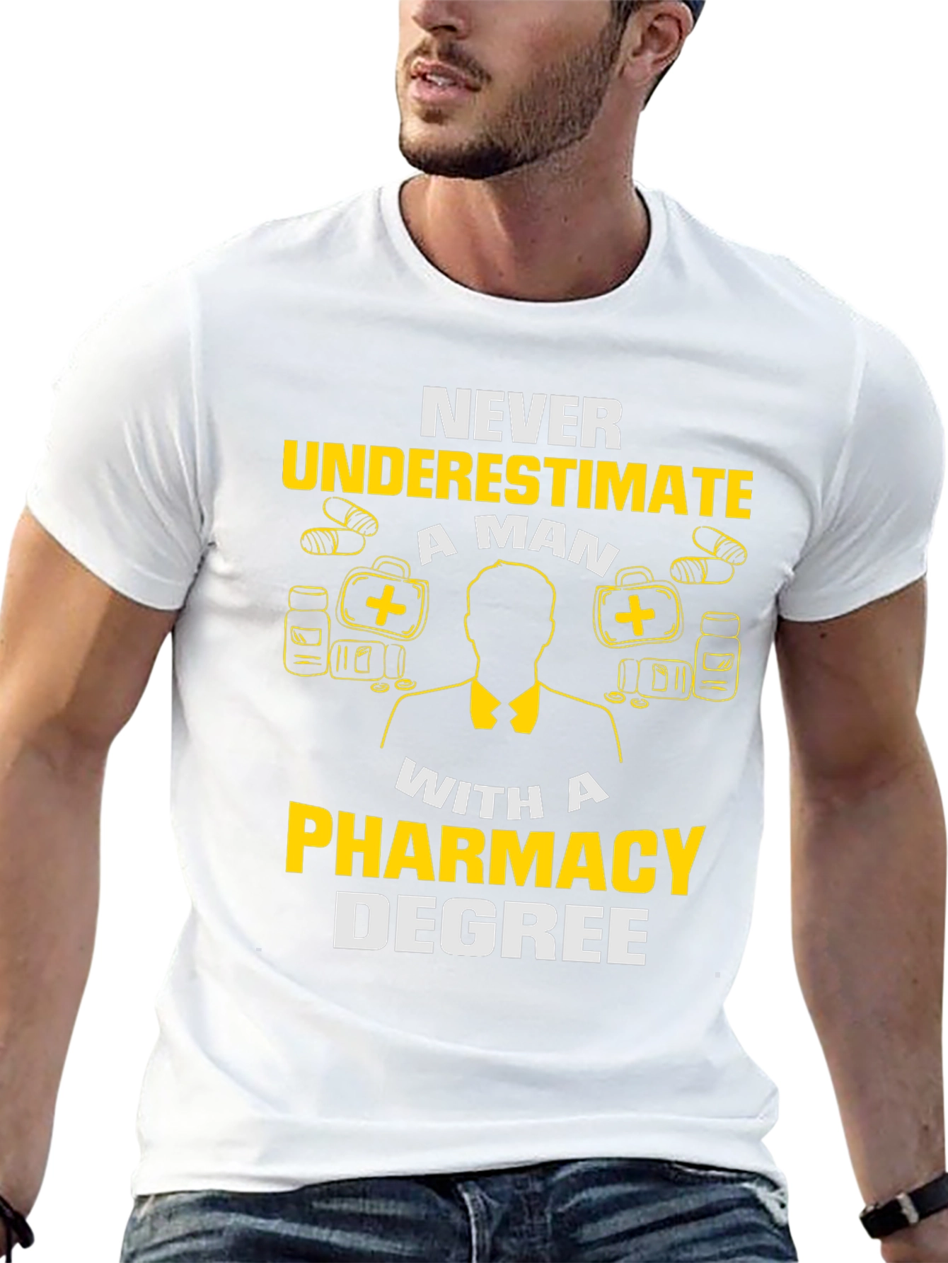 Pharmacy Degree T-Shirt - Never Underestimate