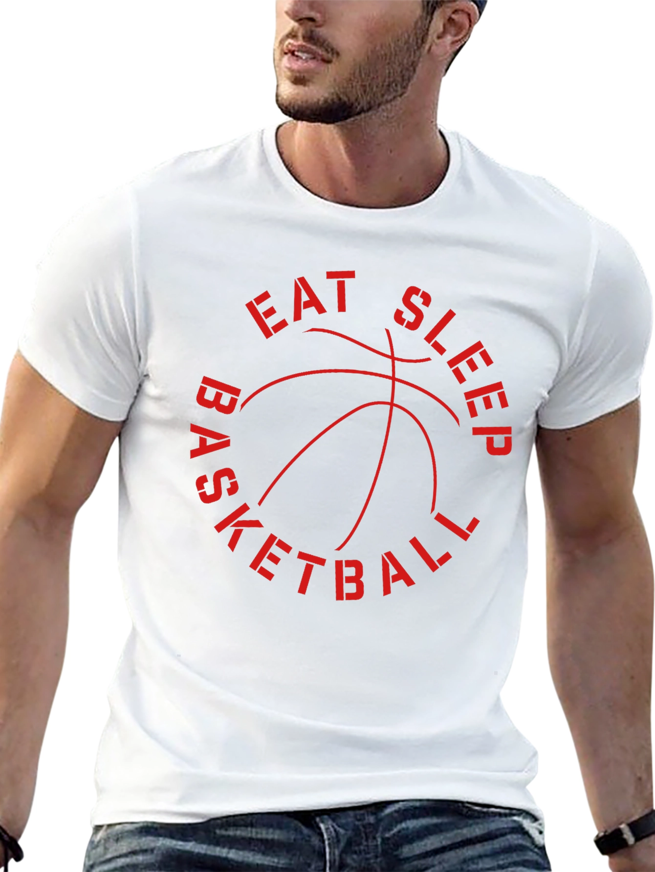 Eat Sleep Basketball Graphic Tee