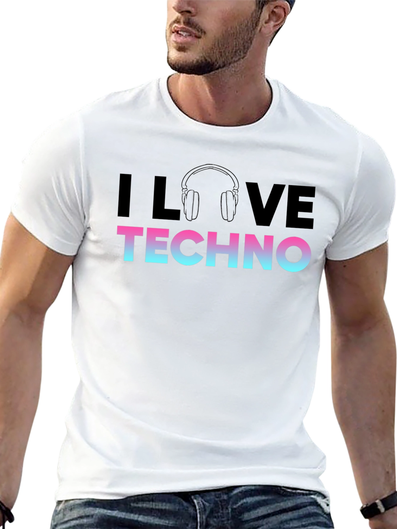 I Love Techno T-Shirt - Music Festival Apparel