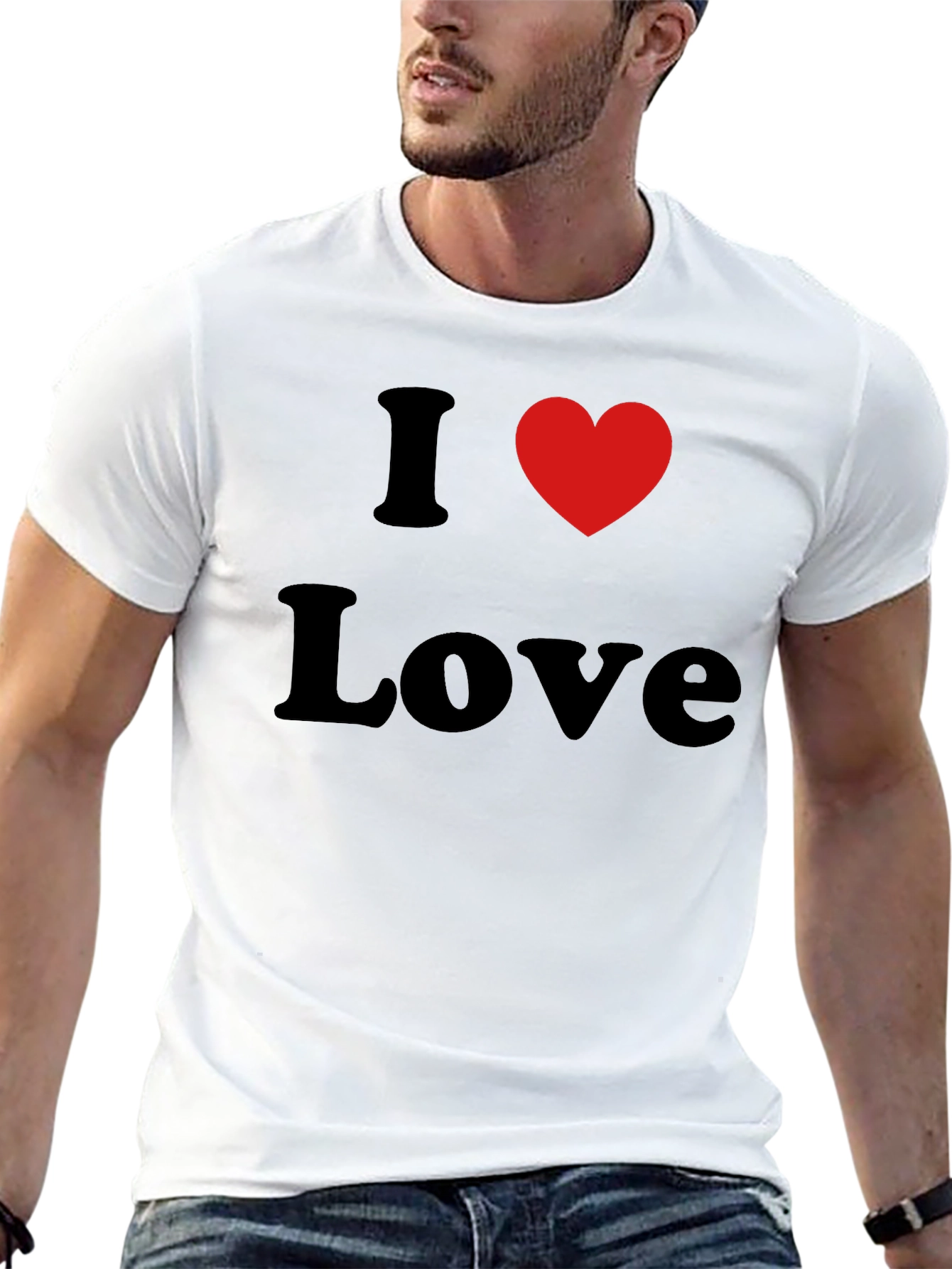 I Heart Love Black T-Shirt