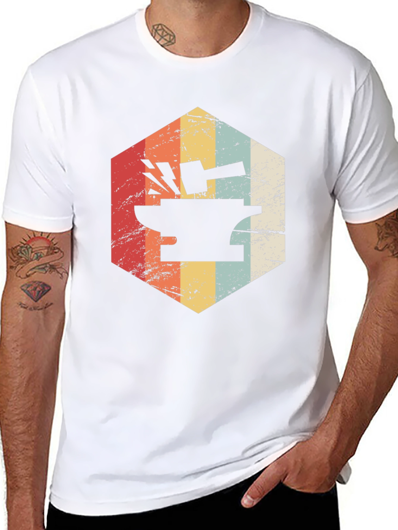 Retro Blacksmith Anvil T-Shirt
