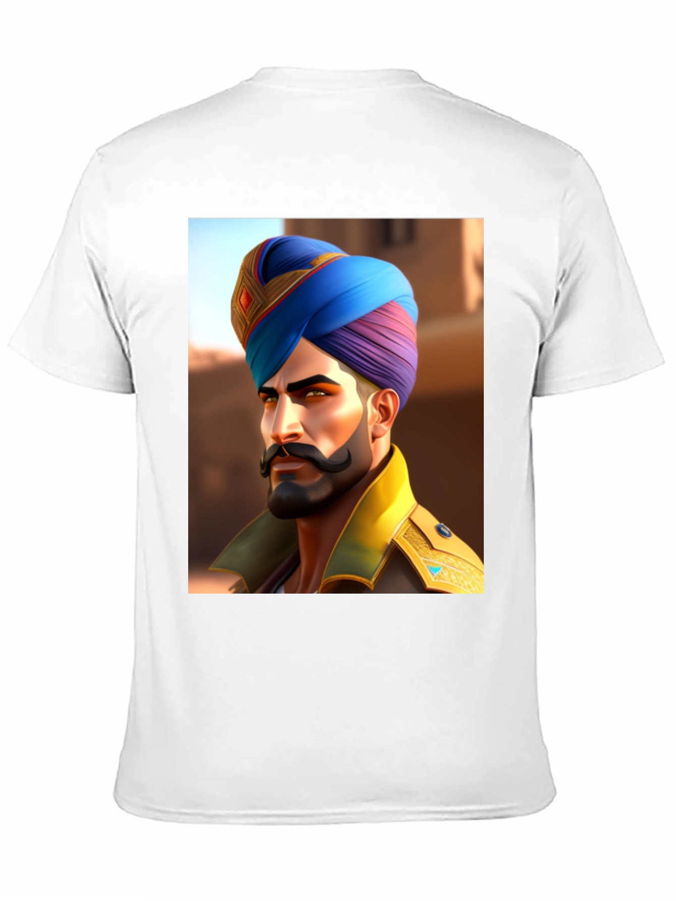 Graphic Tee: Sikh Warrior Portrait