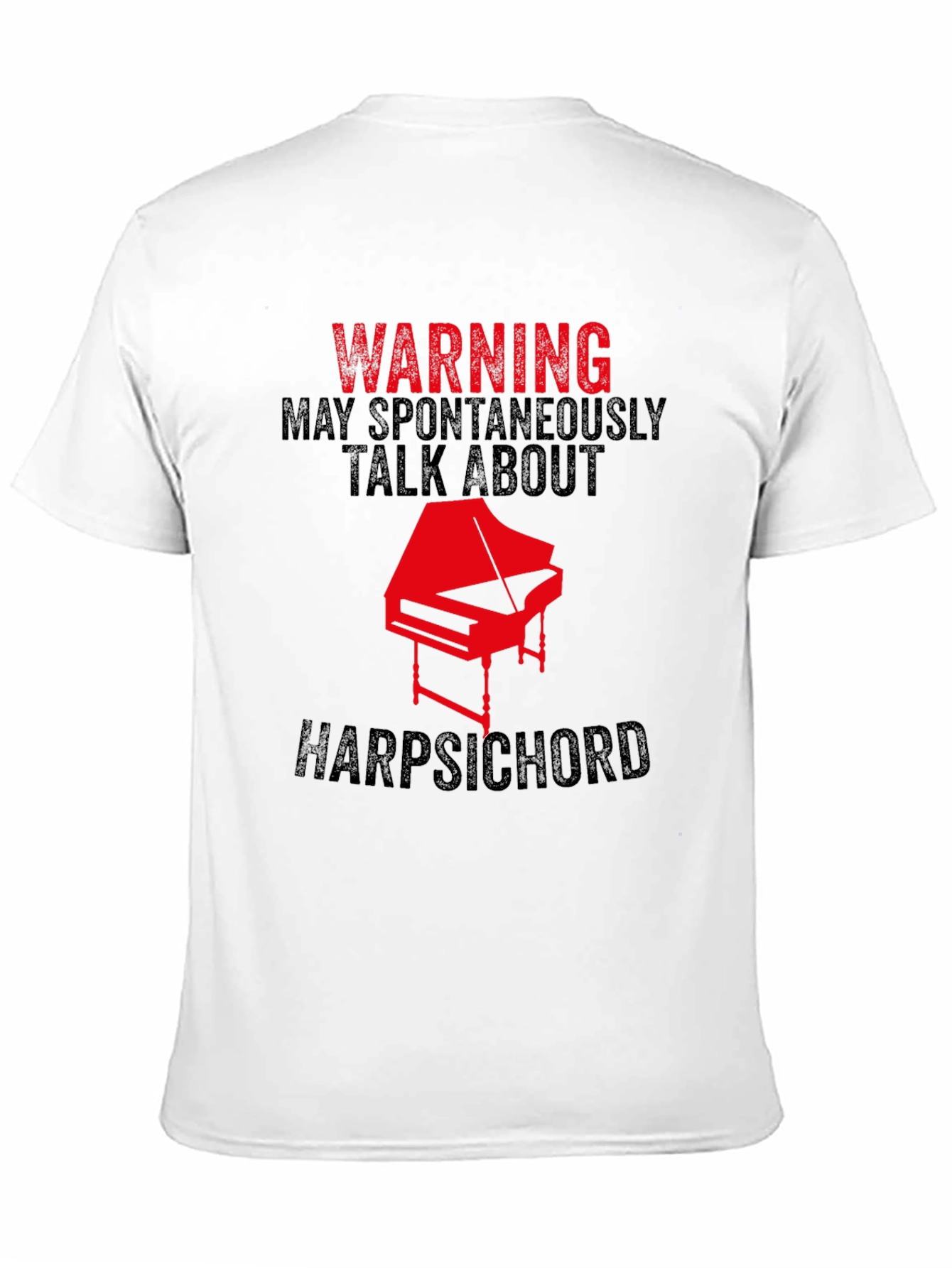 Harpsichord Warning Graphic Tee