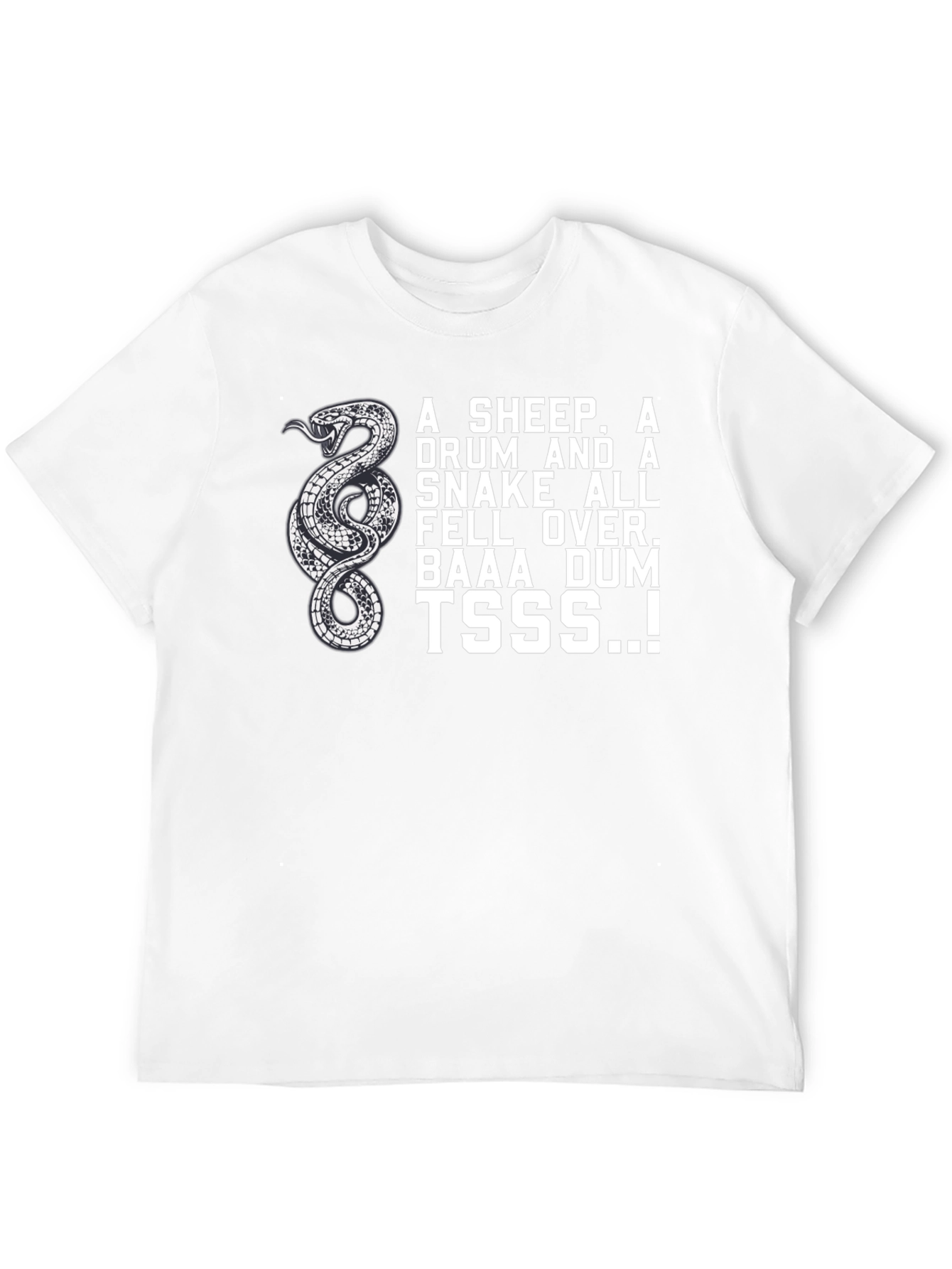 Snake Drum Sheep T-Shirt - Funny Design