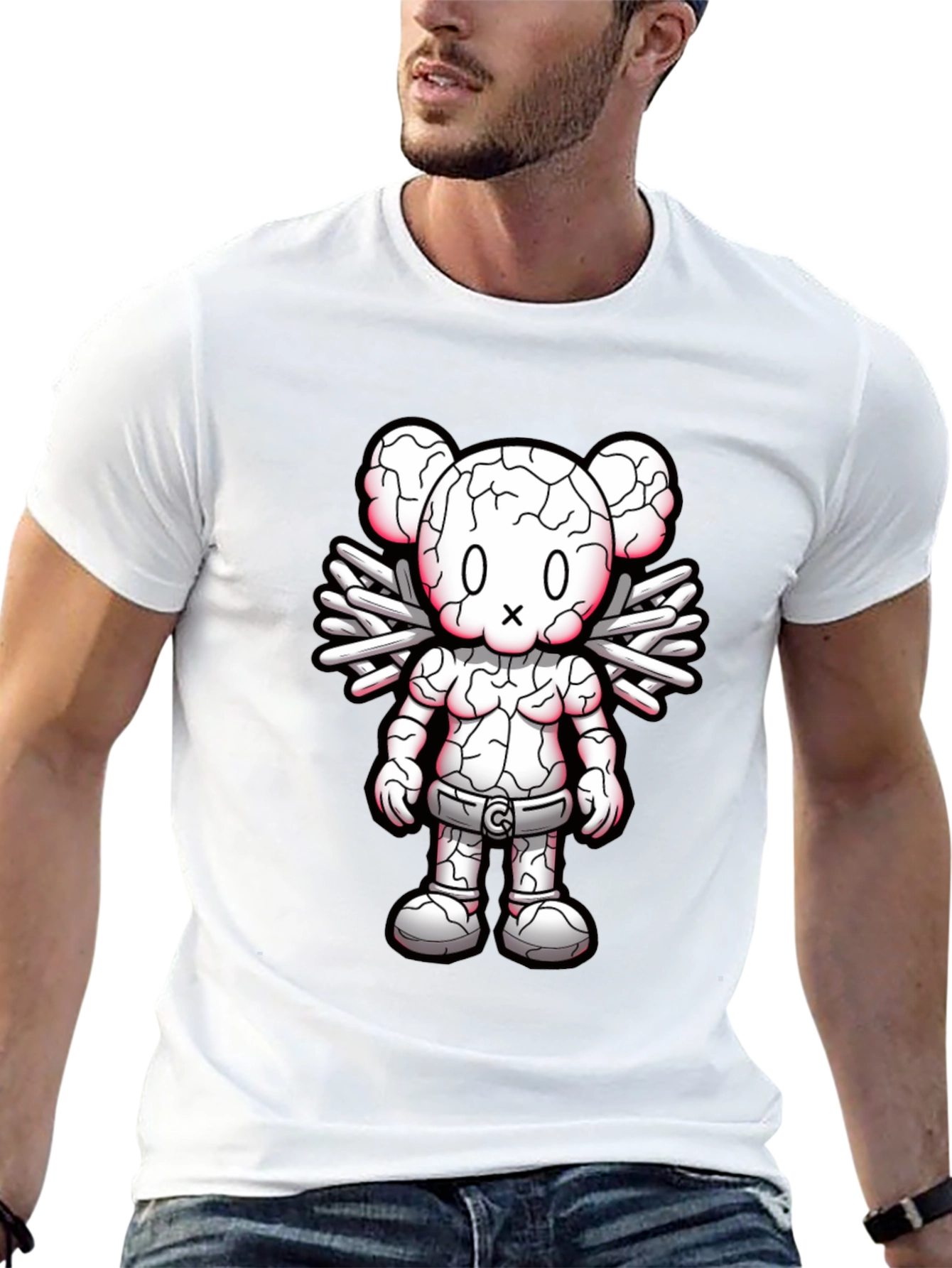 Graphic Print Crew Neck Tee