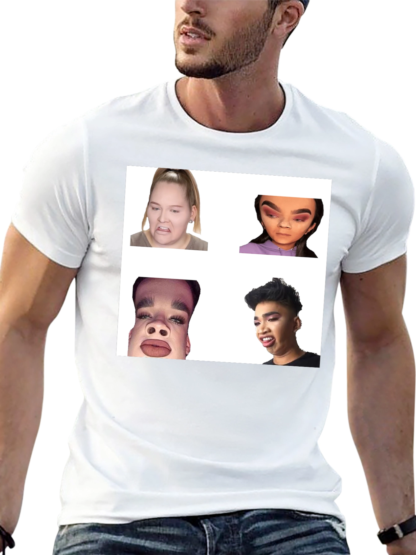 Meme Faces Graphic Tee - Funny Unisex T-Shirt