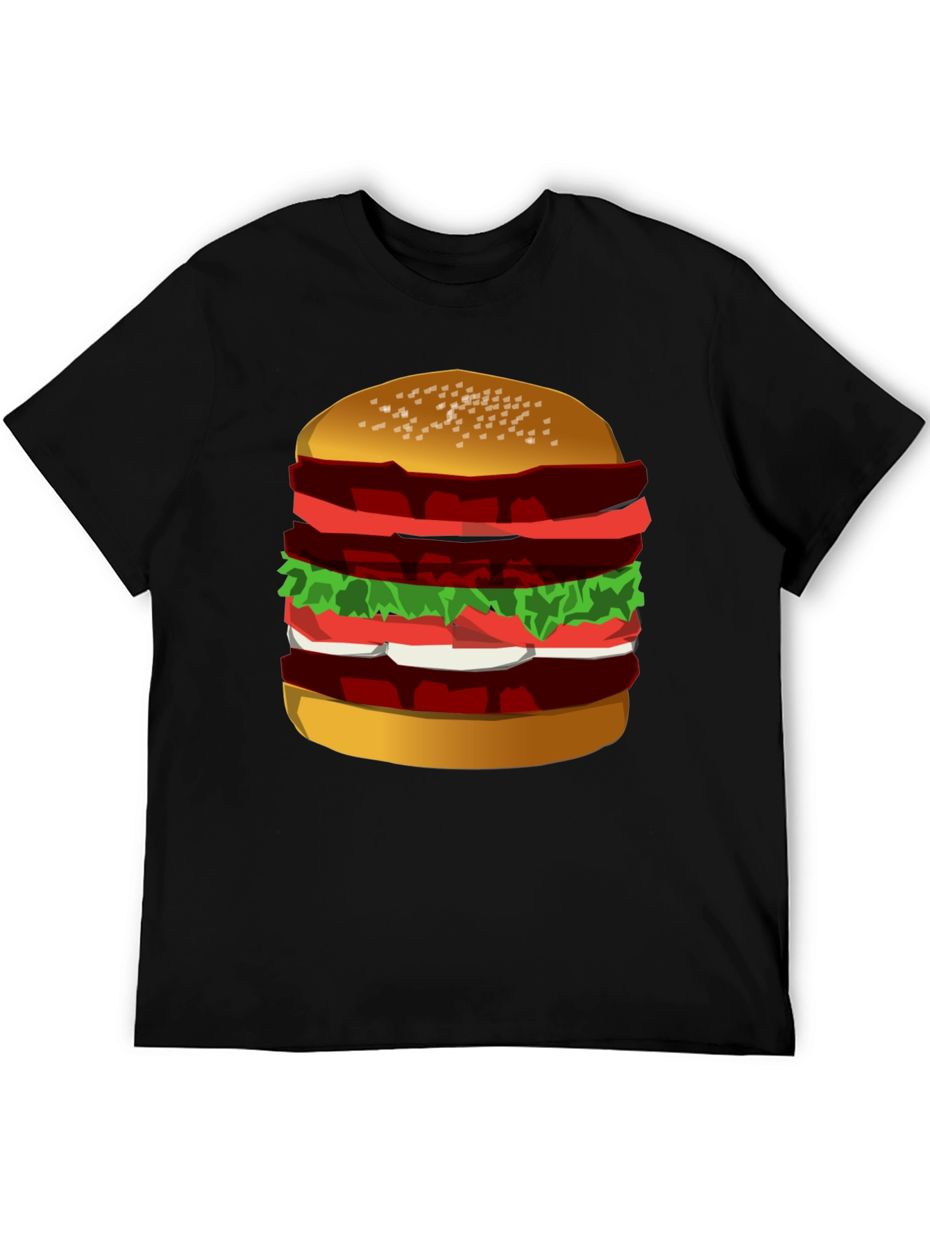 Burger Graphic Tee - Black T-Shirt