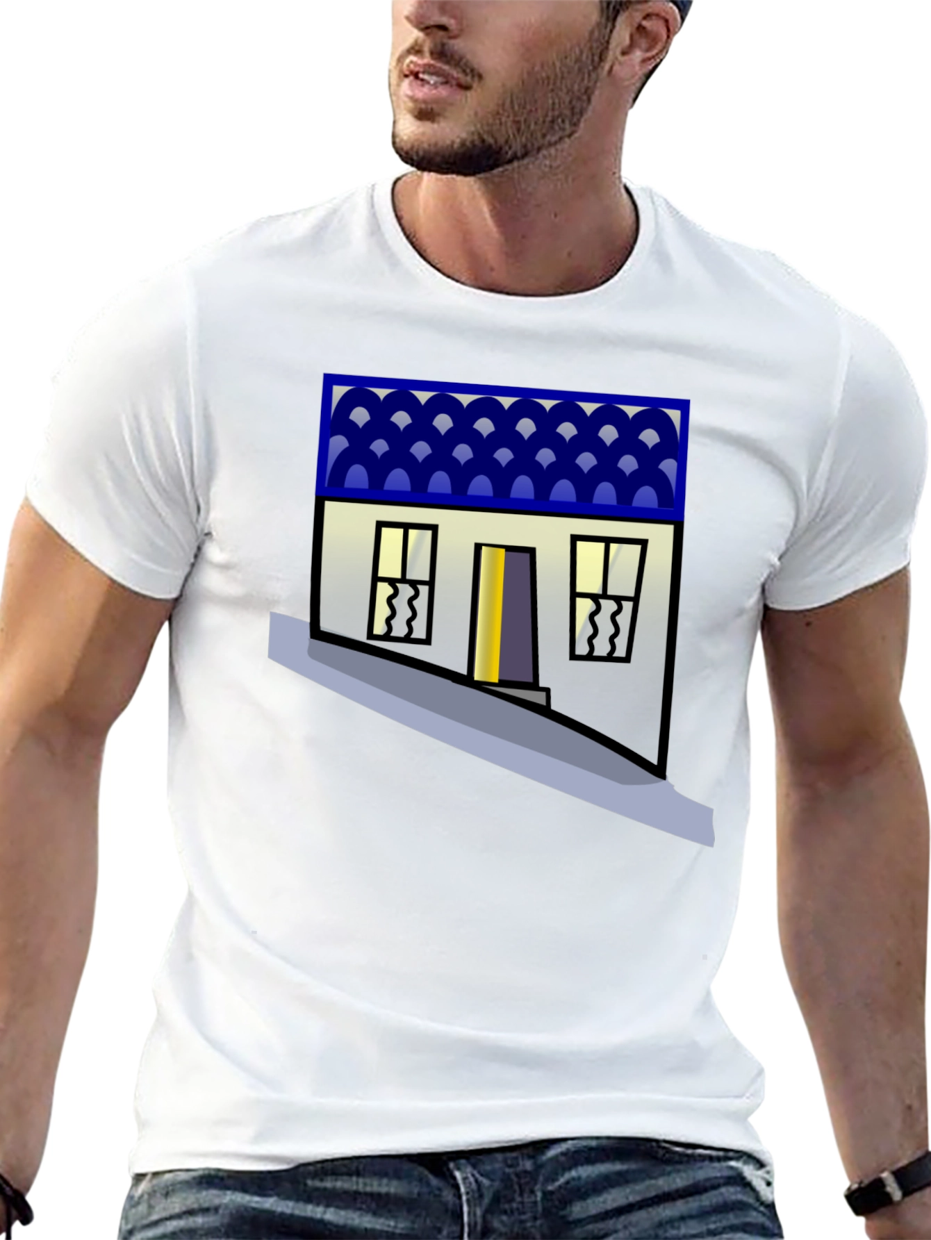 Quirky House Graphic Tee - Unique Streetwear