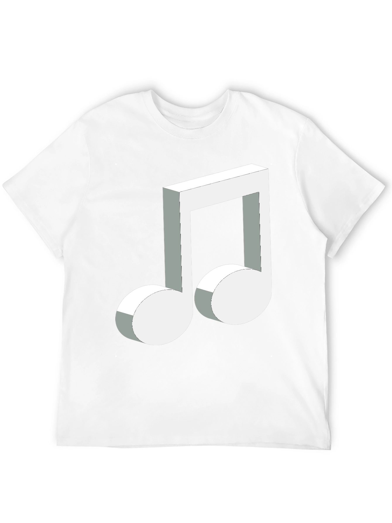 Musical Note Graphic Black T-Shirt