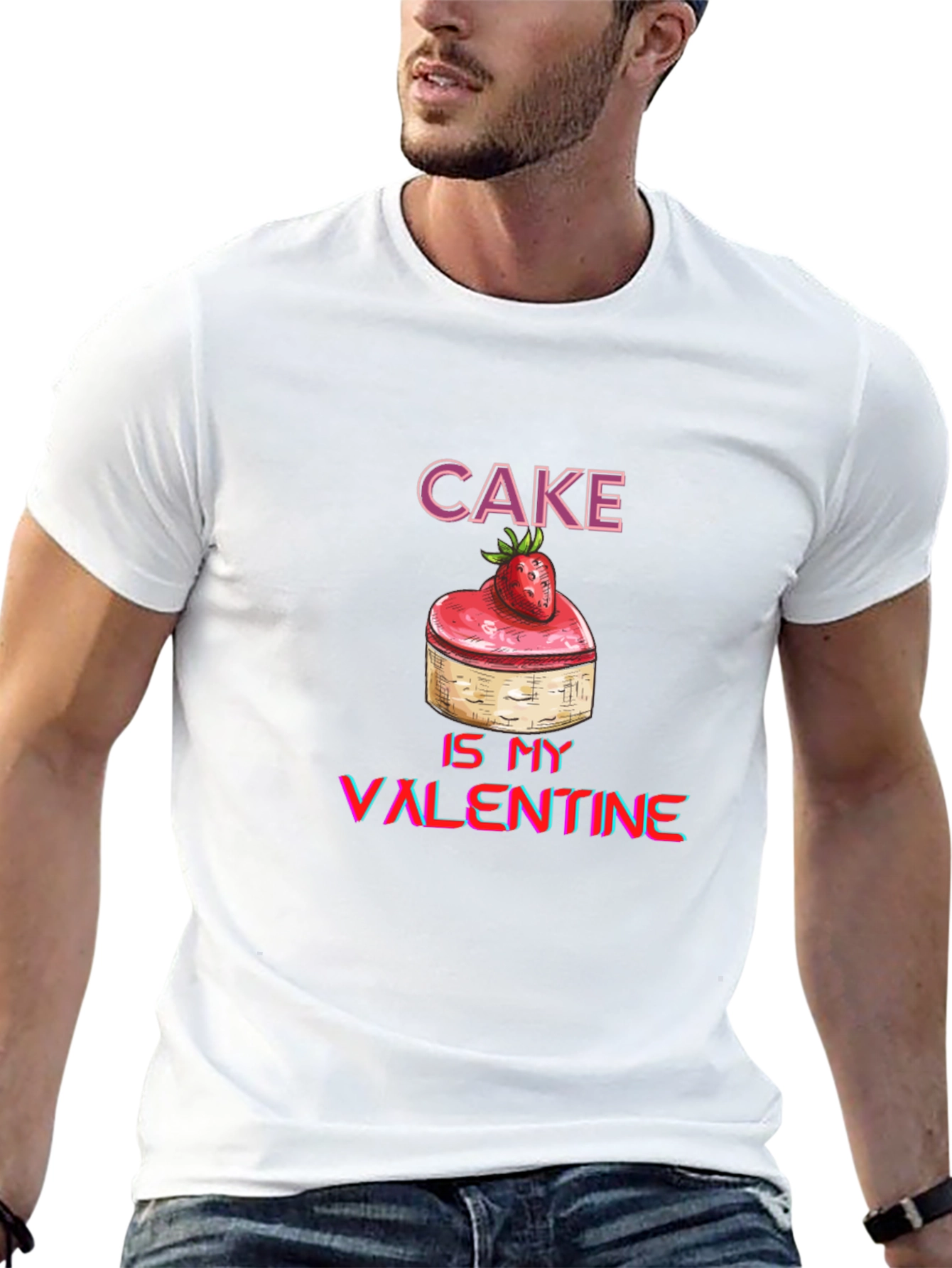 Cake Is My Valentine Graphic Tee