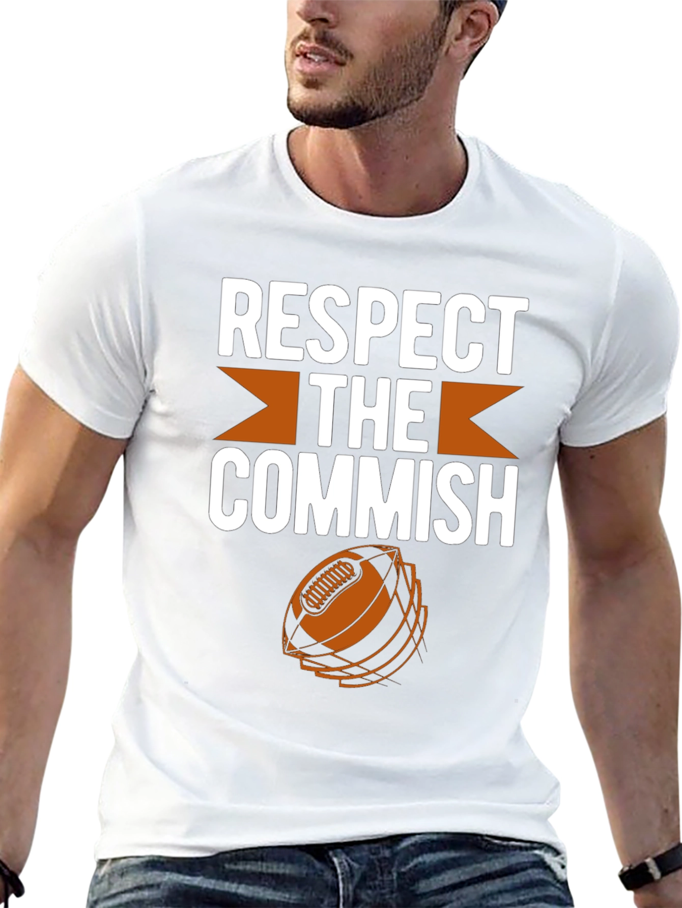 Respect The Commish Football Graphic Tee