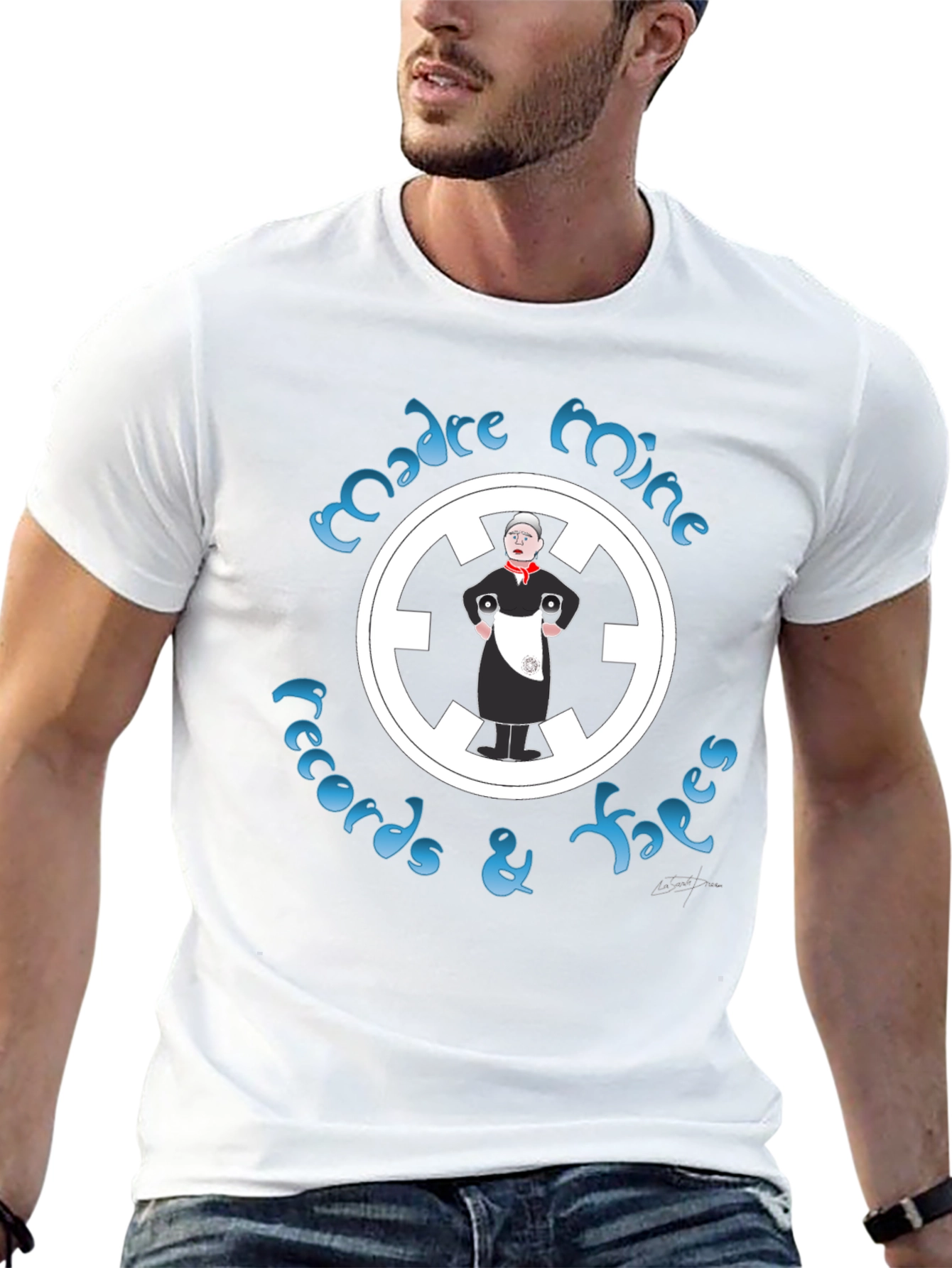Madre Mine Records Black Graphic T-Shirt