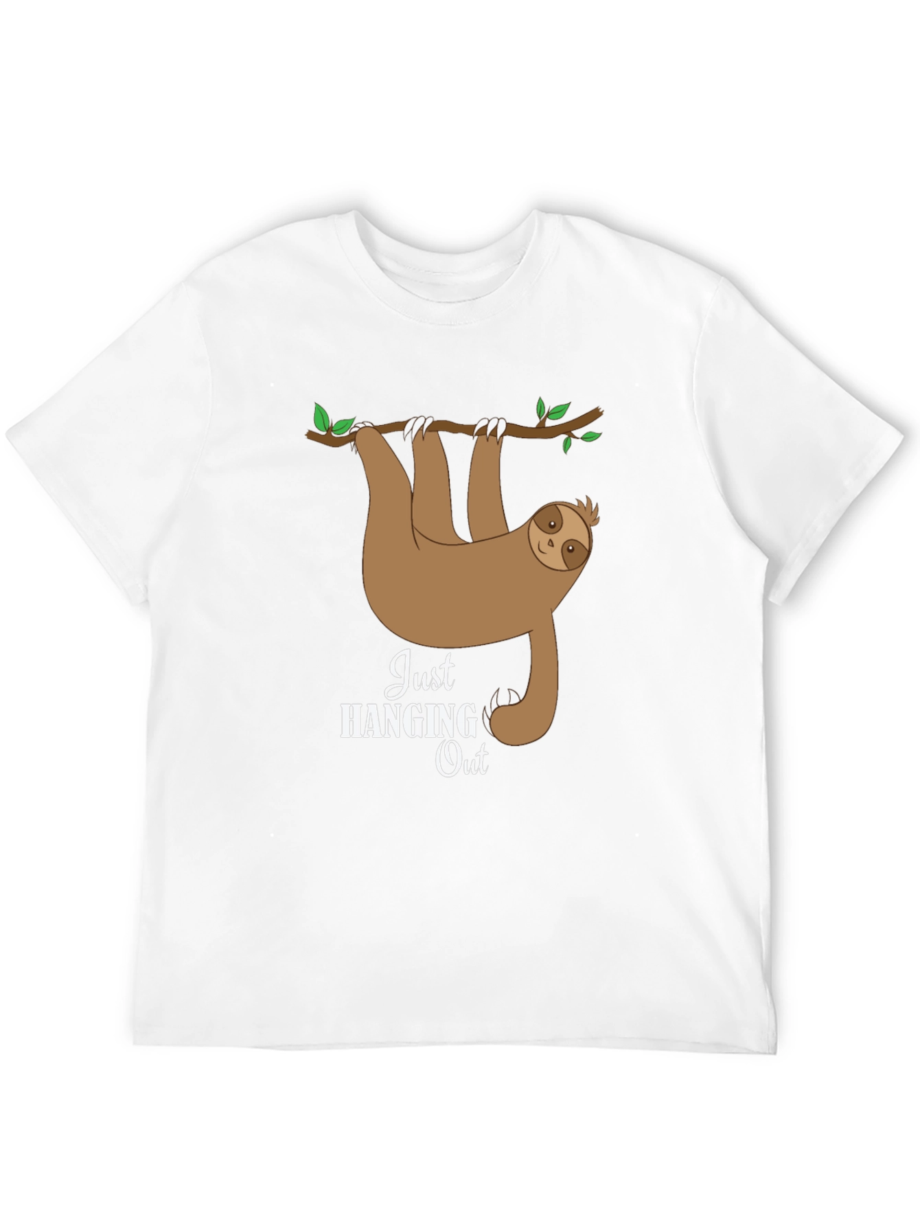 Hanging Sloth Graphic Tee - Just Hanging Out T-Shirt