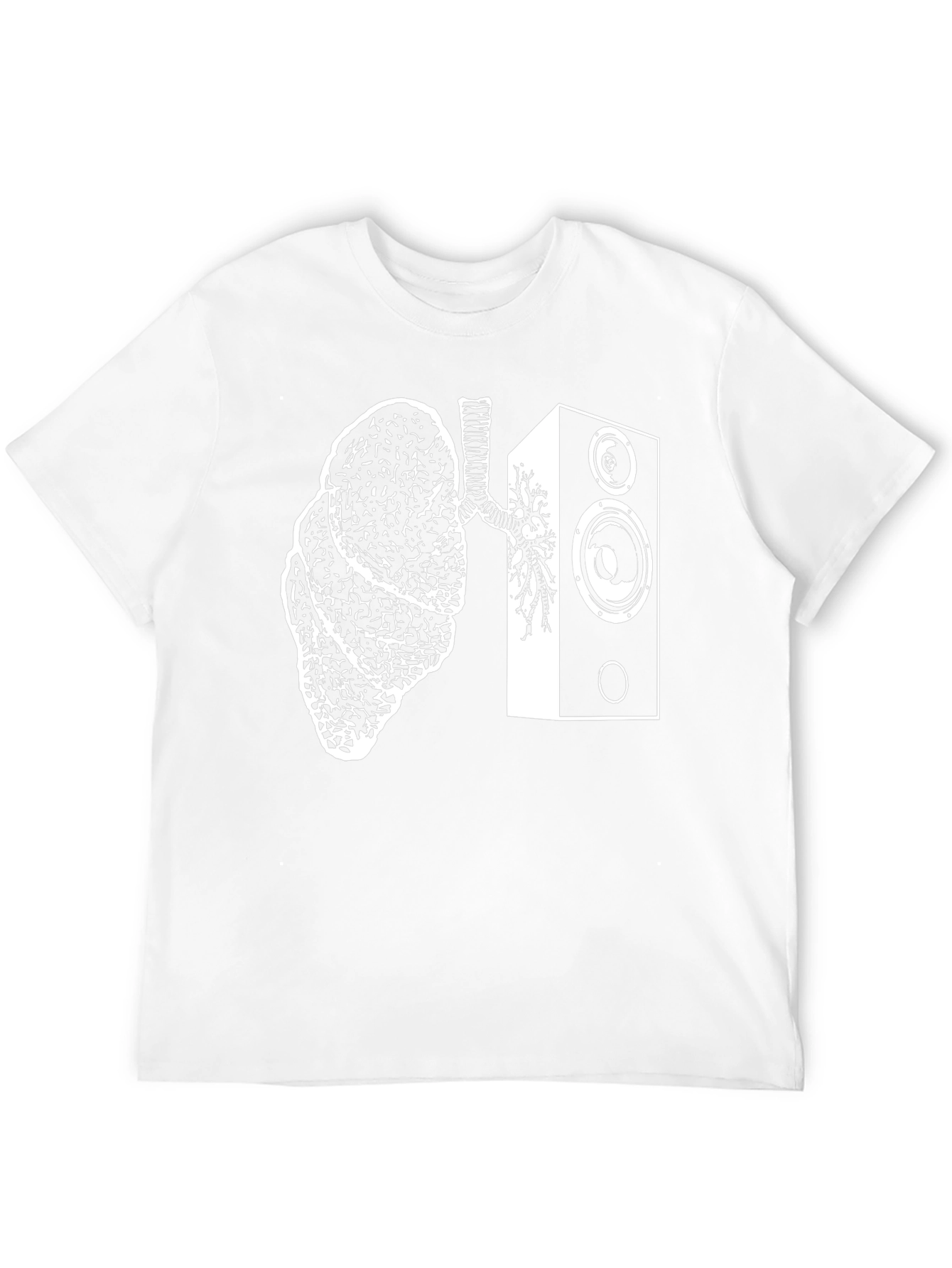 Lungs Speaker T-Shirt - Music Lover Tee