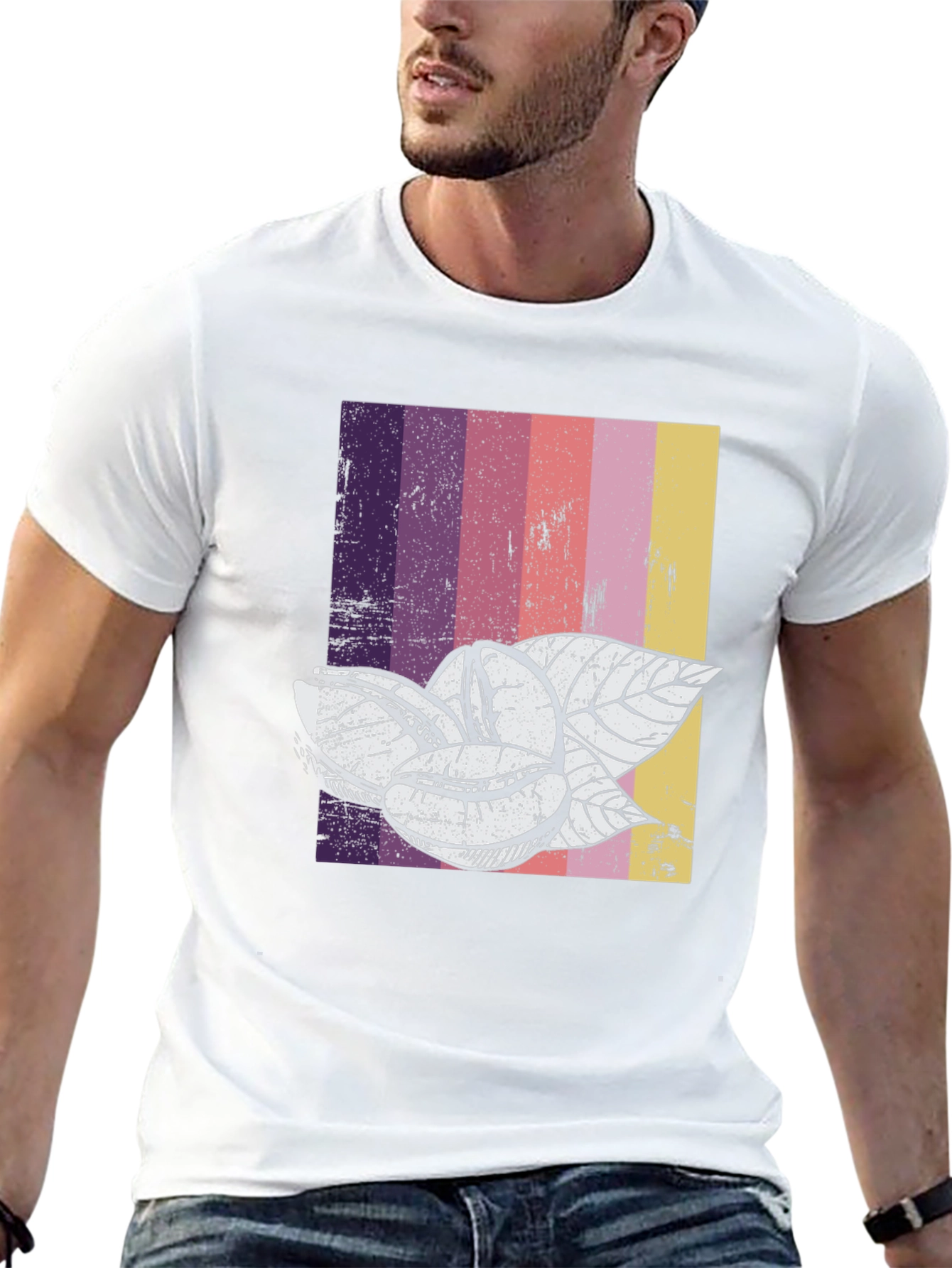 Retro Coffee Bean Graphic Tee - Unisex