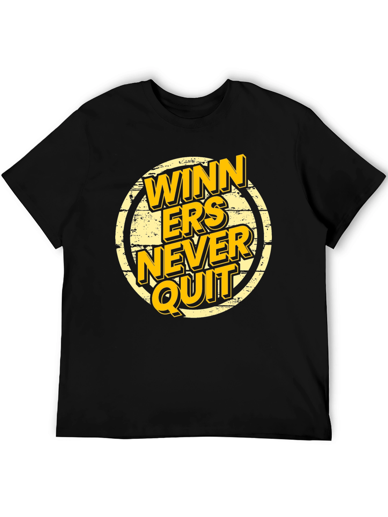 Winners Never Quit Graphic T-Shirt