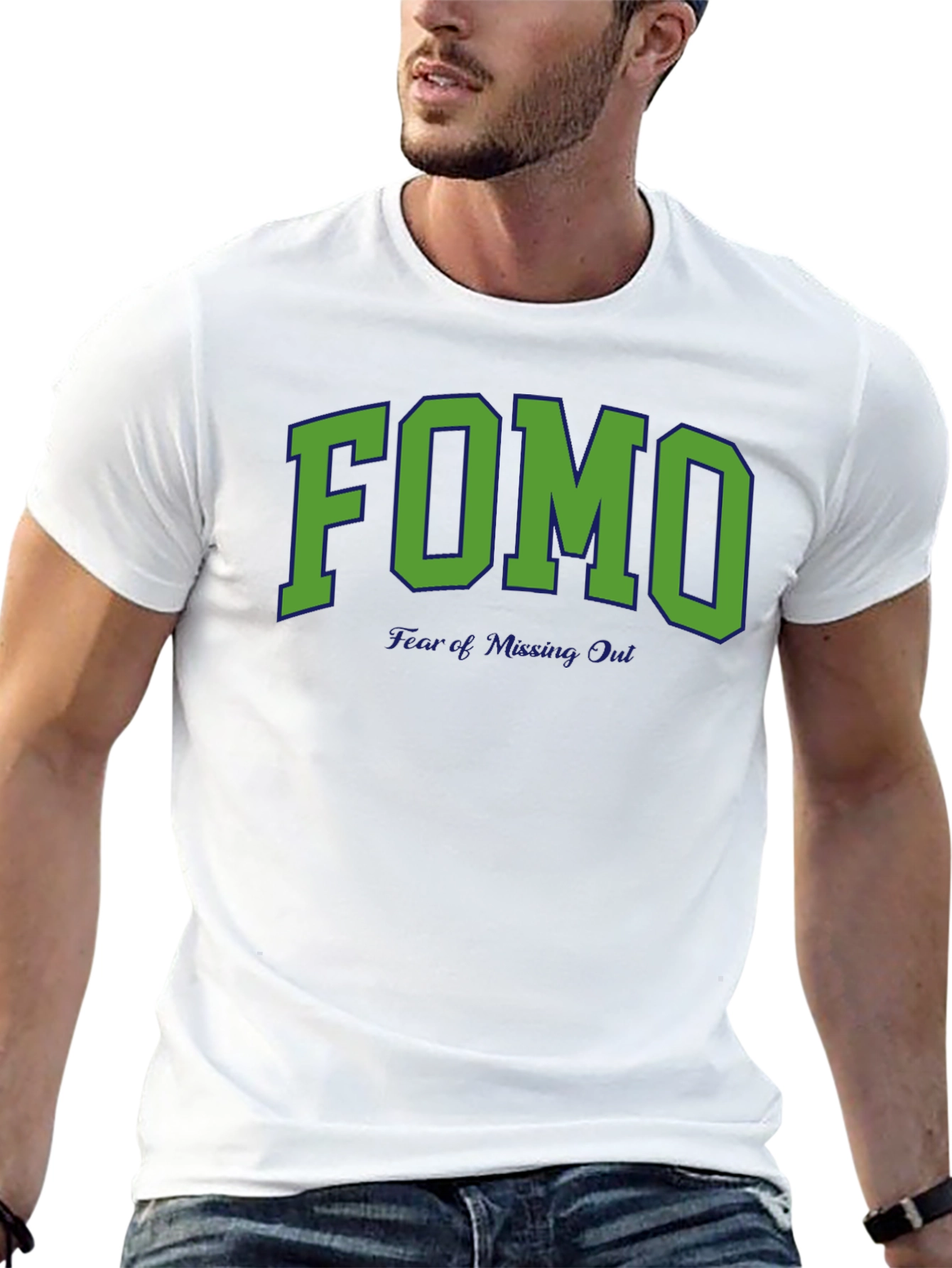 FOMO Fear of Missing Out Black T-Shirt