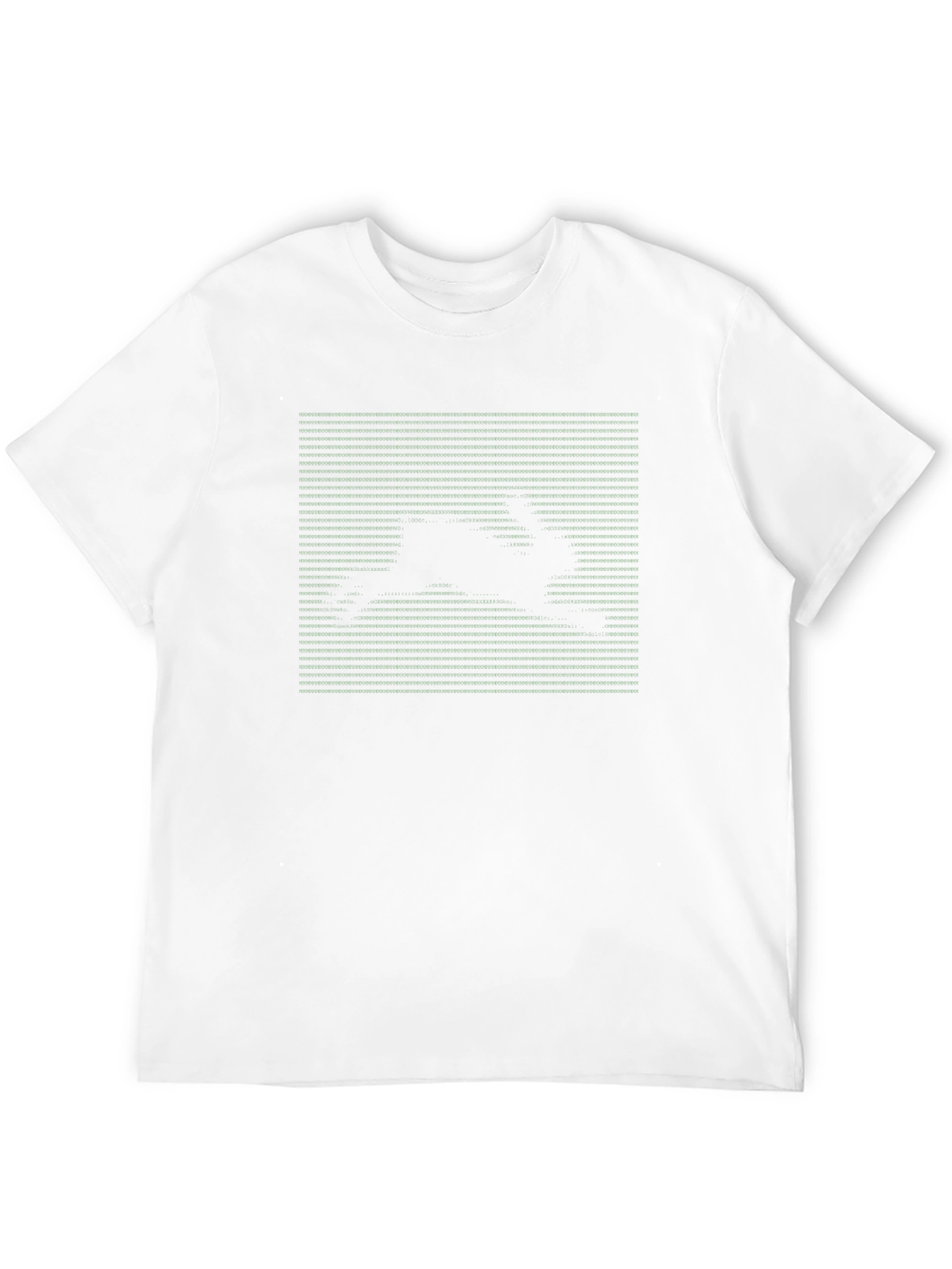 Black Graphic Tee - Rabbit Matrix Style